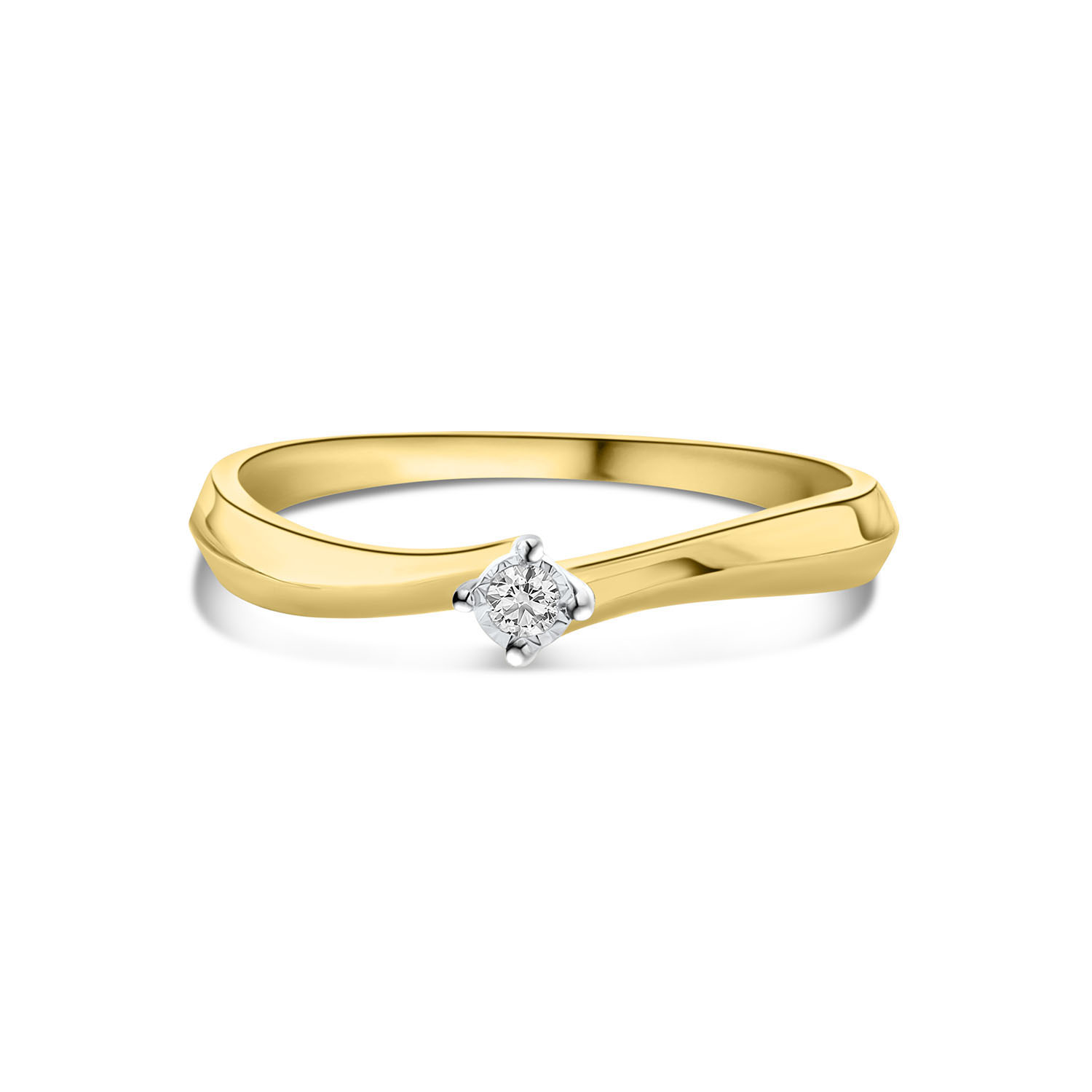 Geelgouden ring met diamant R138-RG63794-YW