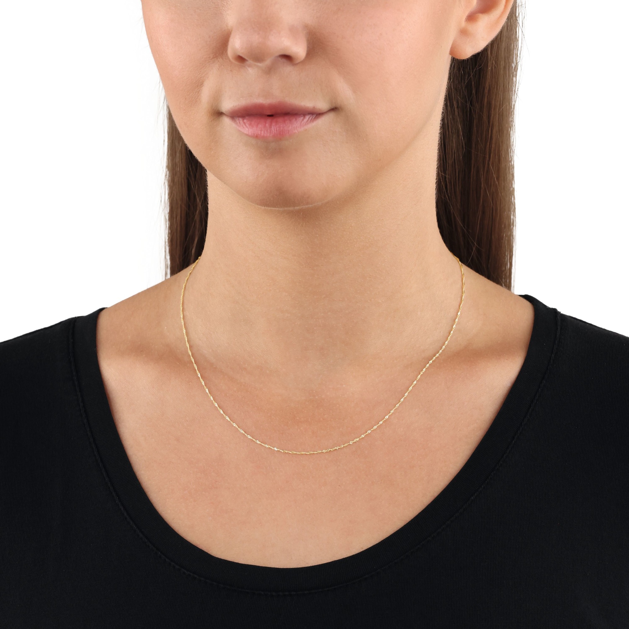 Schakelketting Singapore van geelgoud - 9980567