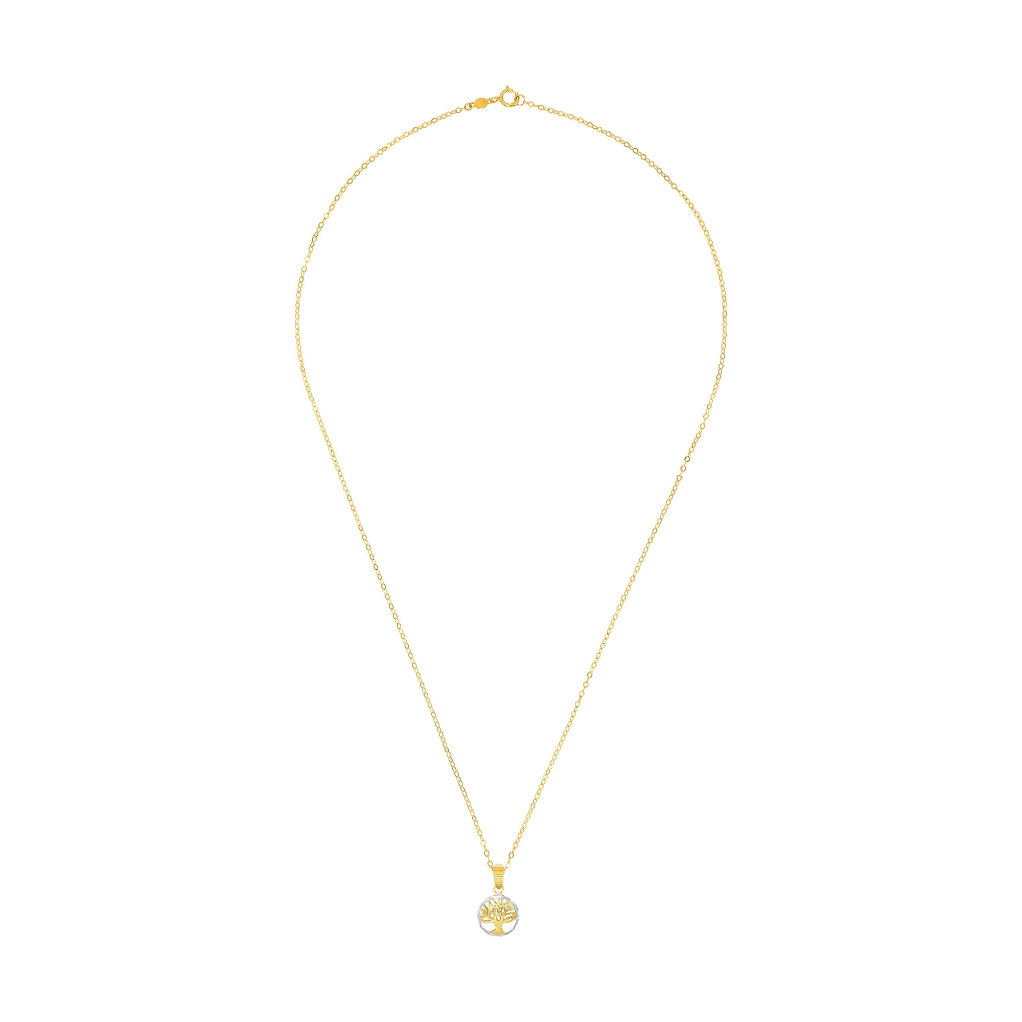 Ketting van geelgoud met "tree of life" hanger - 2030597