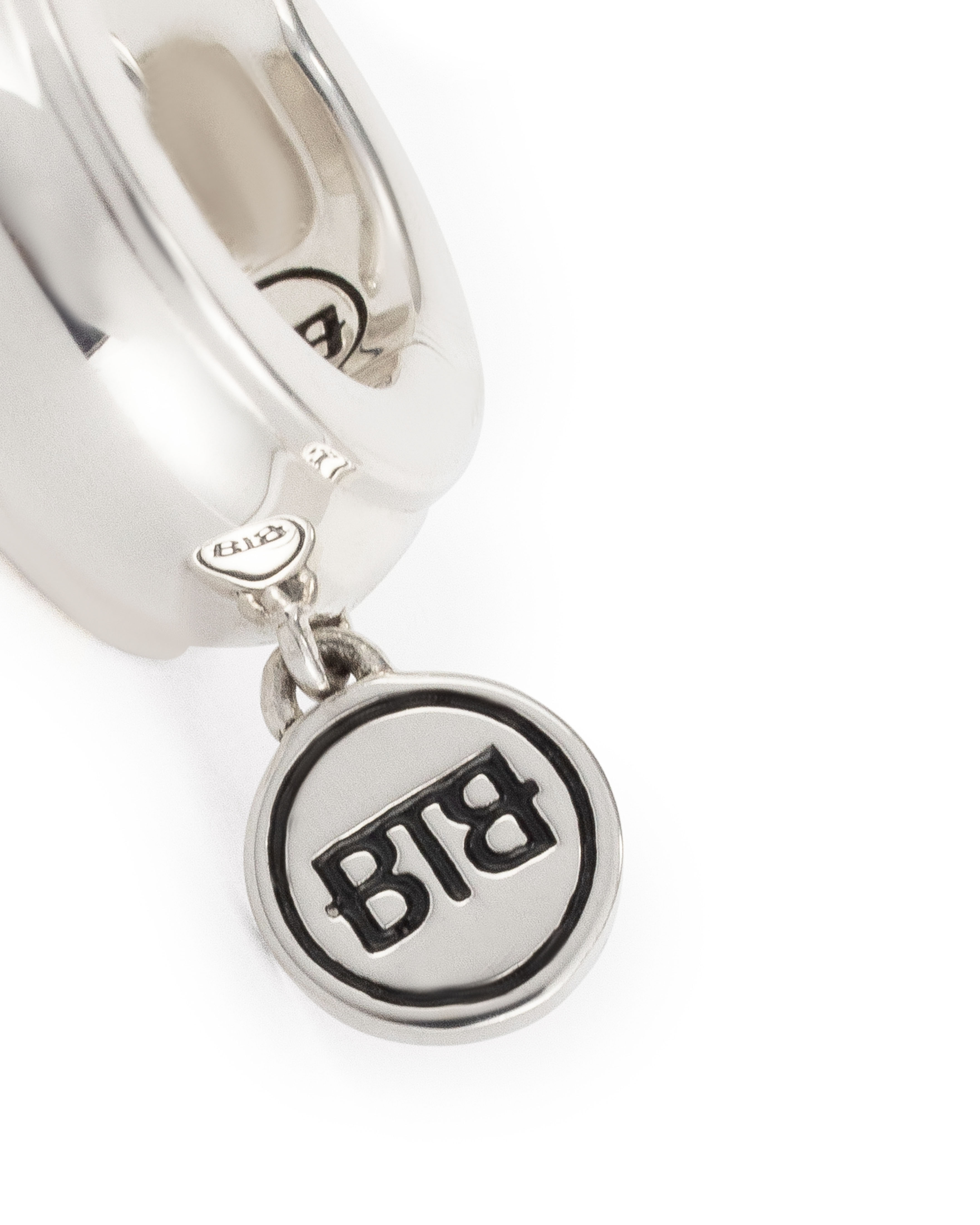 Oorring met hanger Batul enkel stuk van sterling zilver 427
