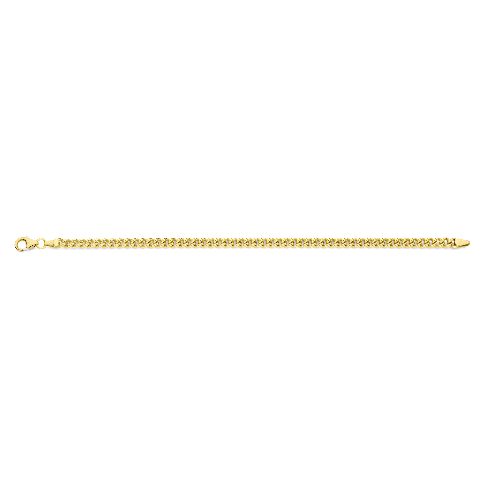 Schakelarmband van goud met zilveren kern S40-EBG04,519