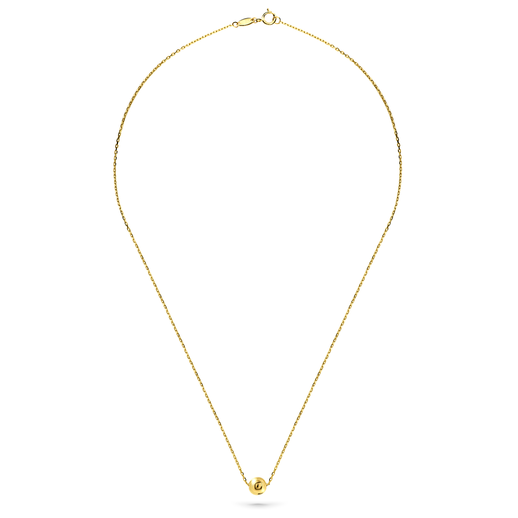 Geelgoud collier CABLE14N-0971-Y