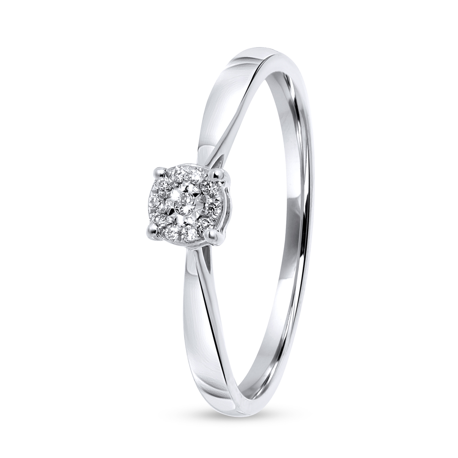 Witgouden ring met diamant R53536-W
