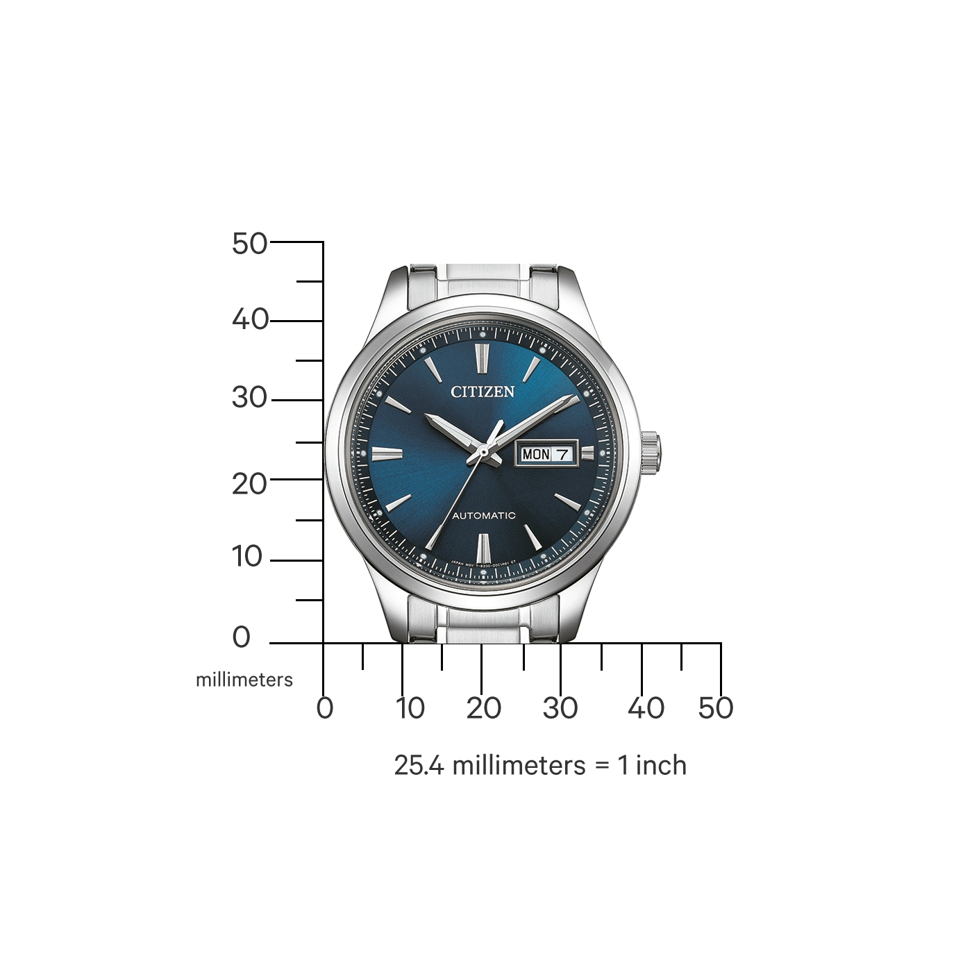 Herenhorloge Automatic Blauw - NY4058-79LE