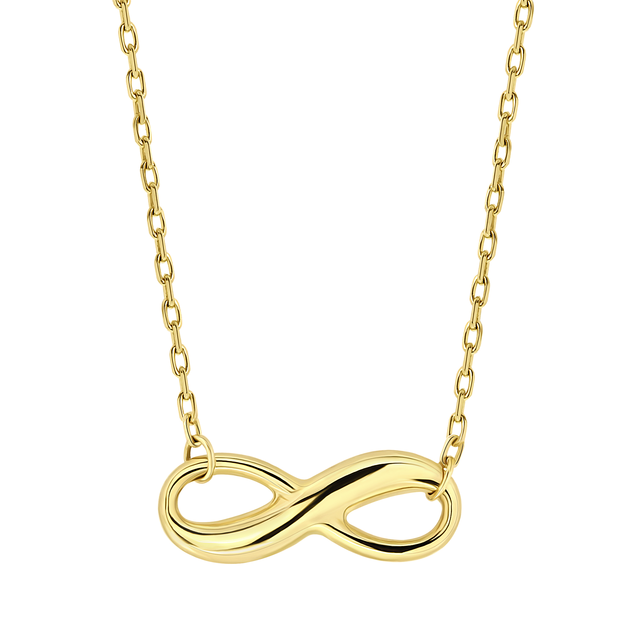 Gouden collier infinity