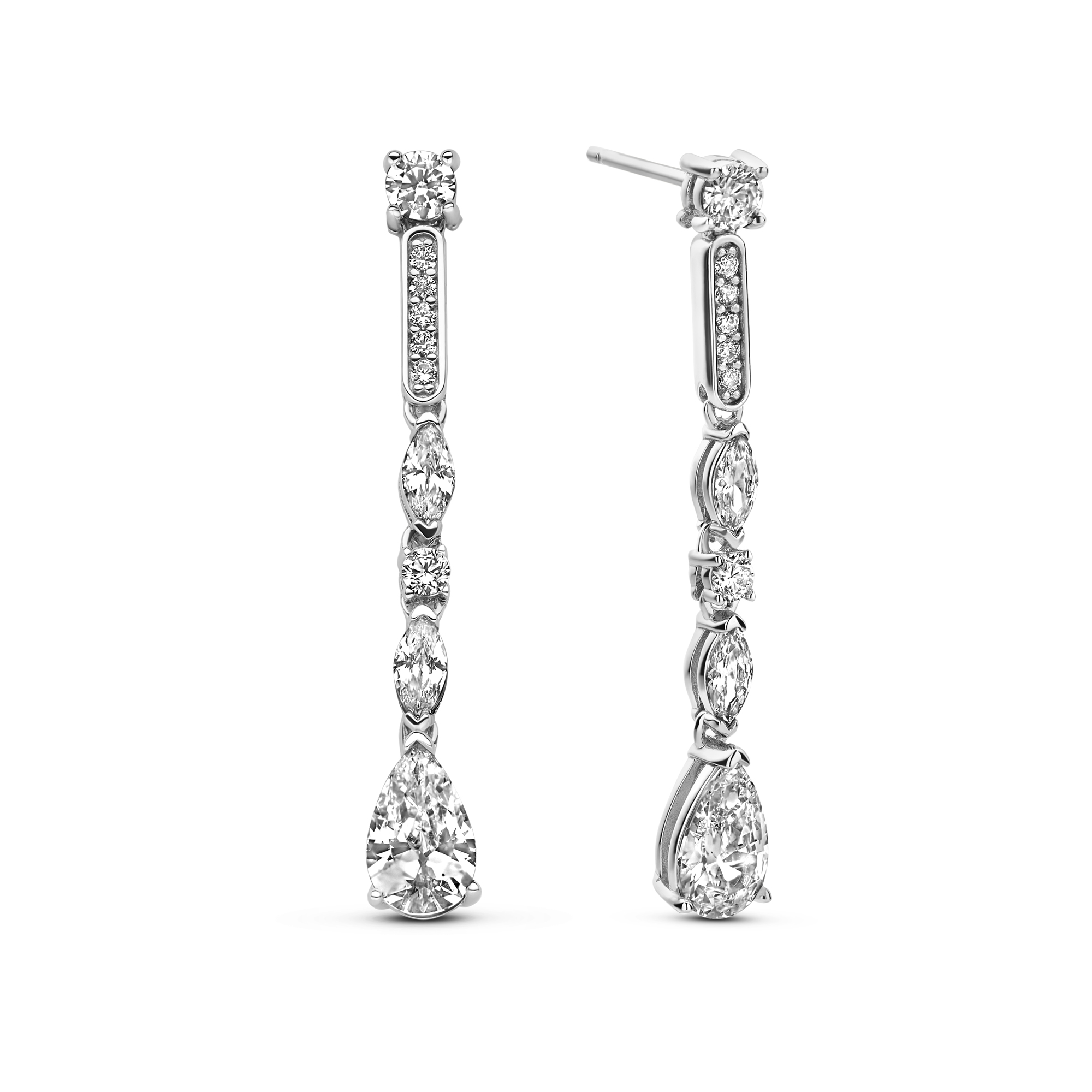 Oorhangers van sterling zilver met zirkonia - HB22E1314A