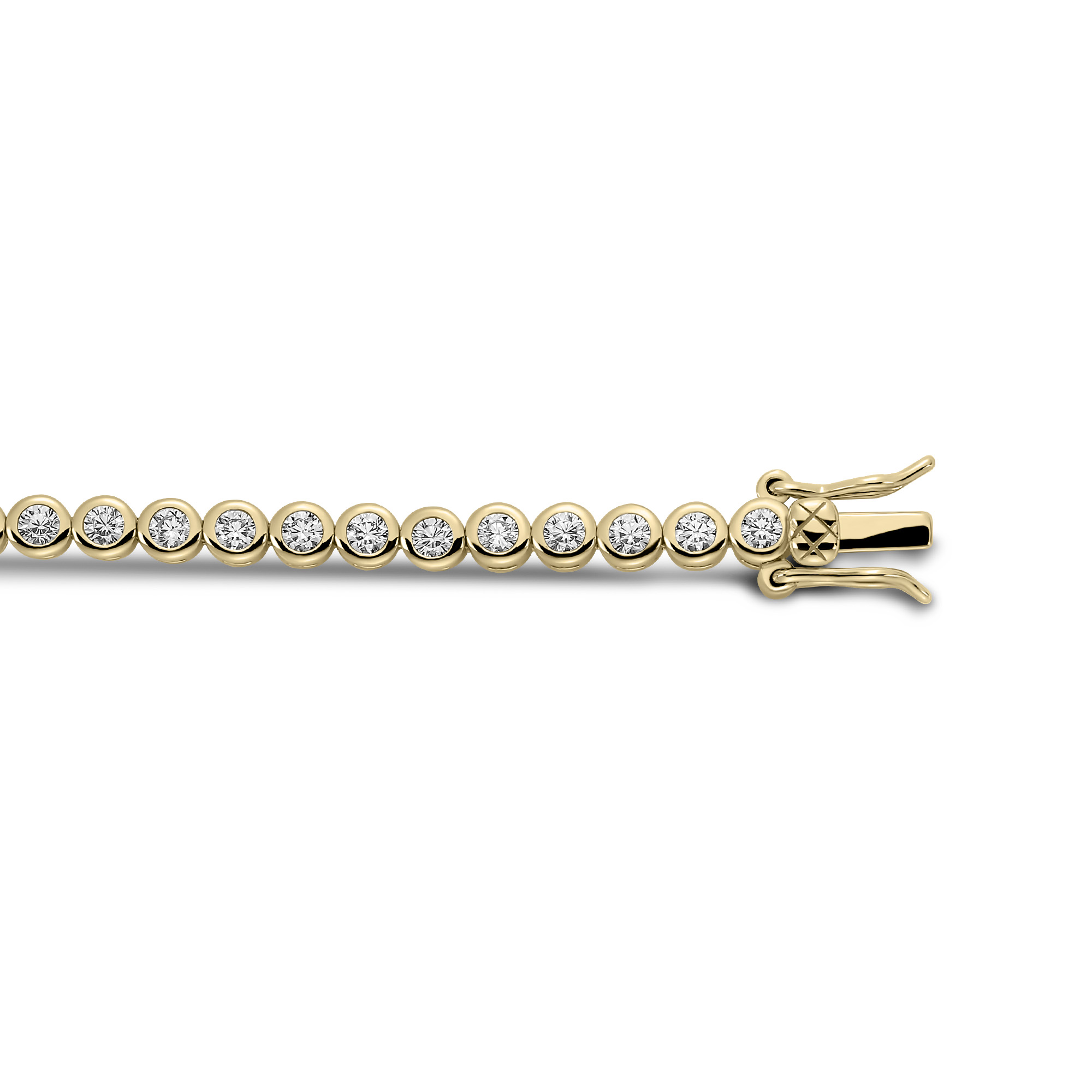 Tennisarmband gold plated met zirkonia 2 mm - TR2Y