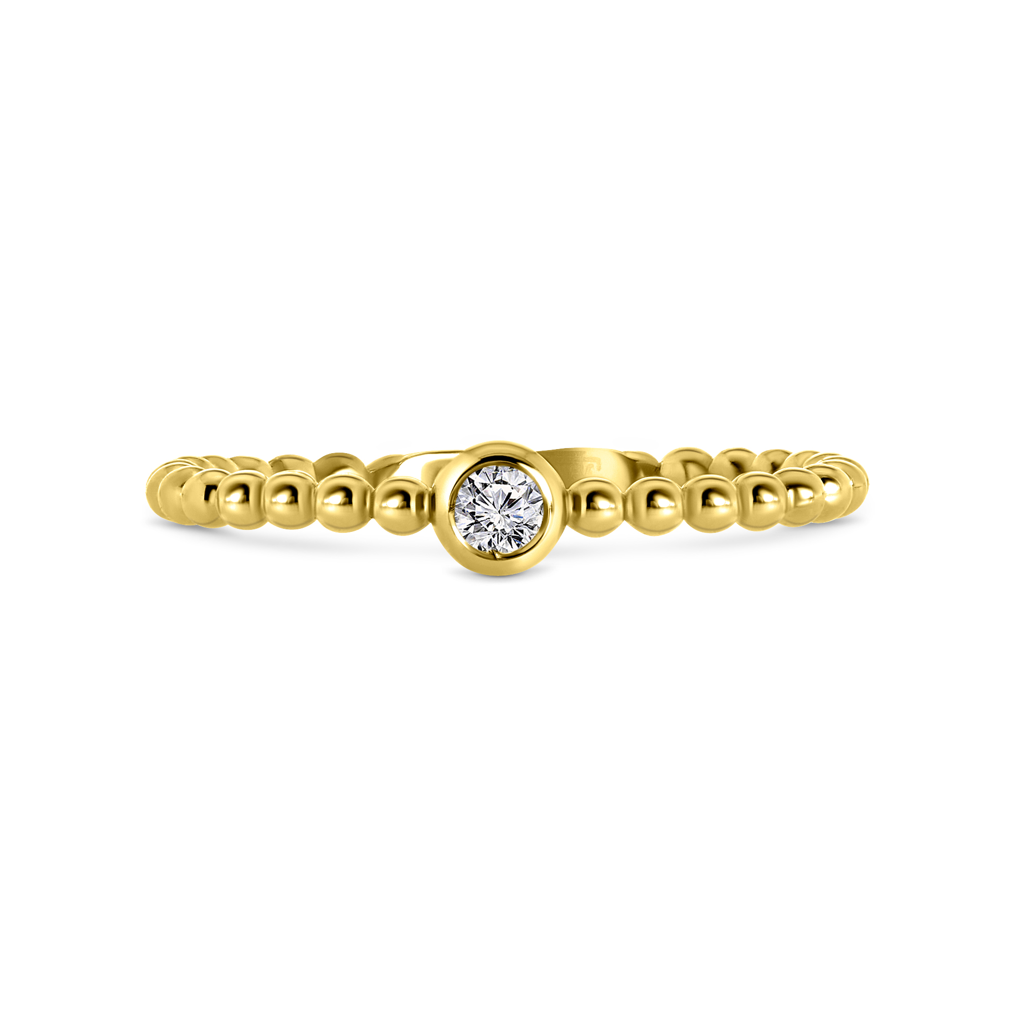 Geelgouden ring met zirkonia T902017308-Z