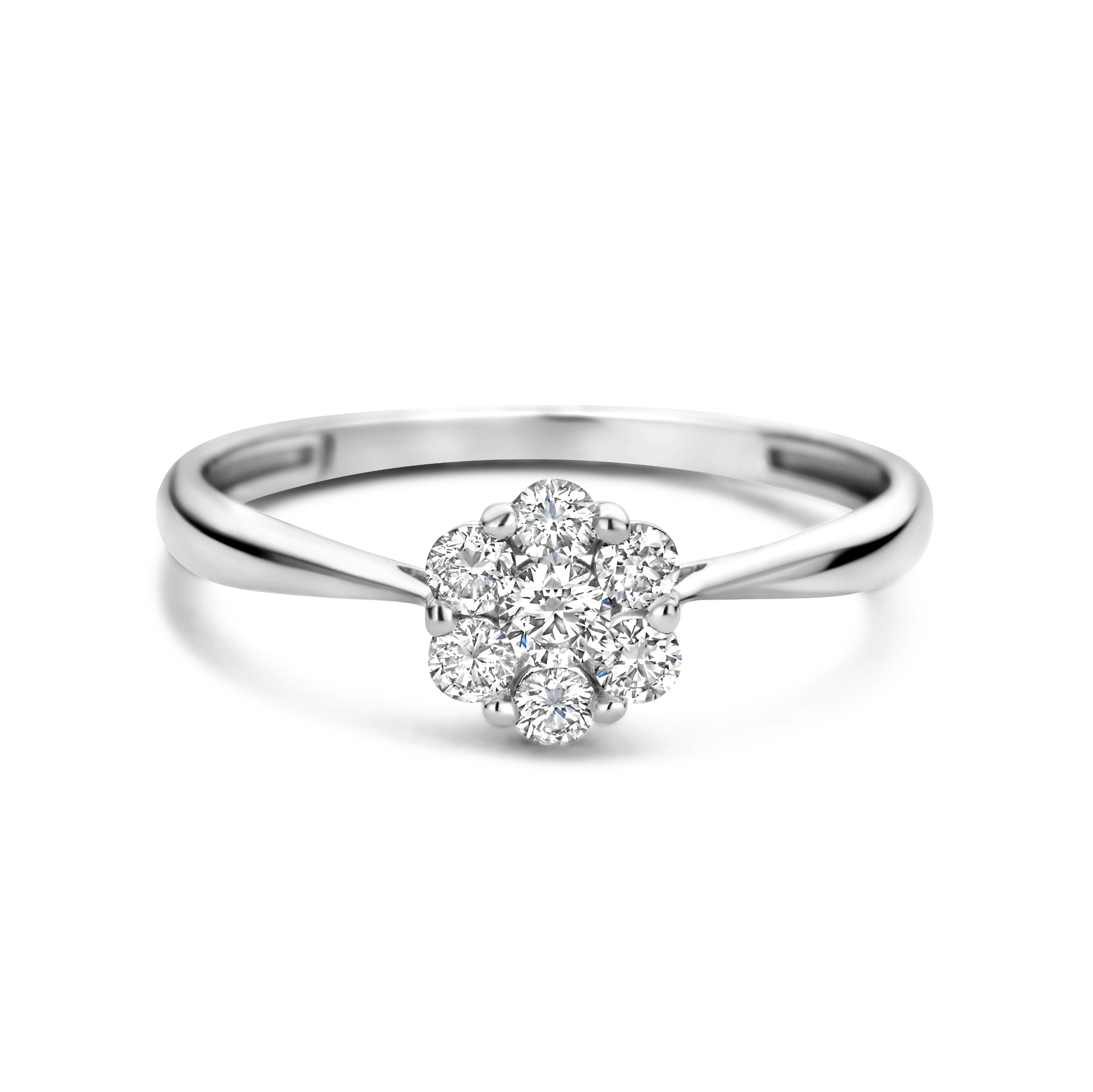Witgouden ring met lab grown diamant R01-L-MLN35731