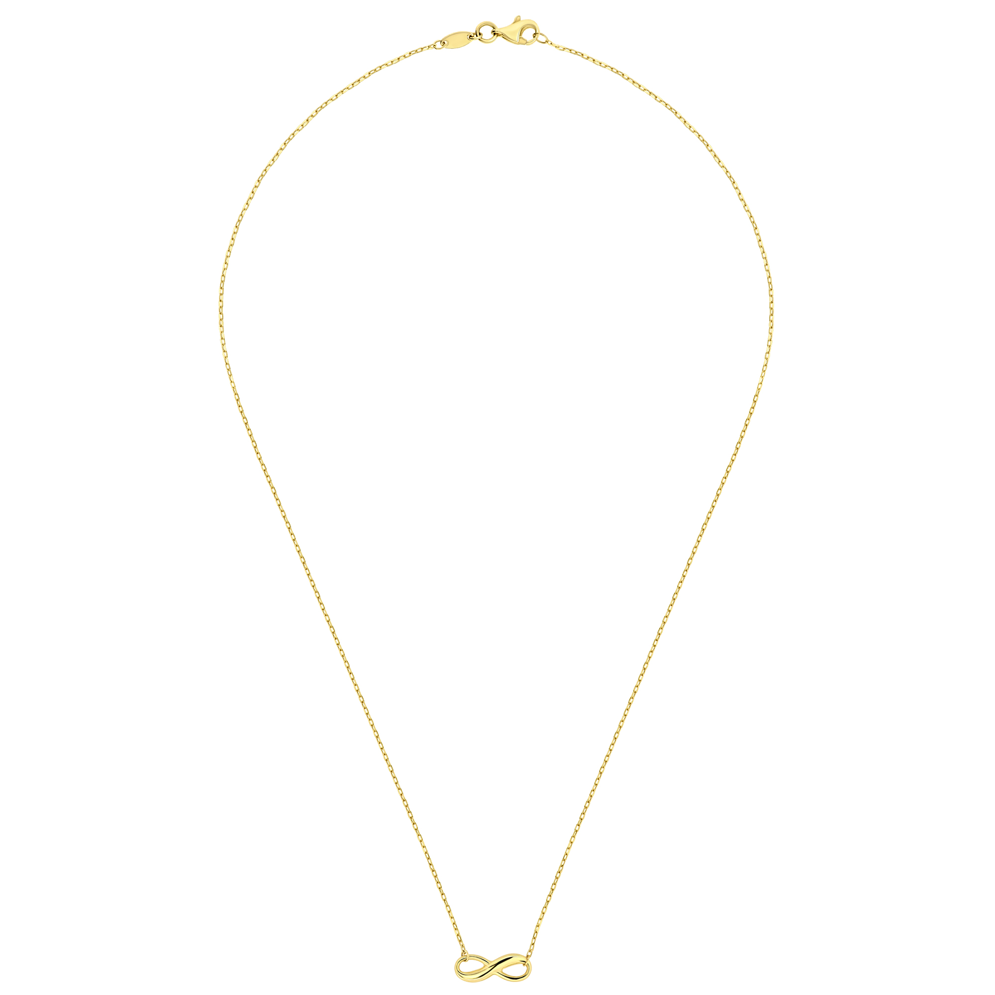 Gouden collier infinity