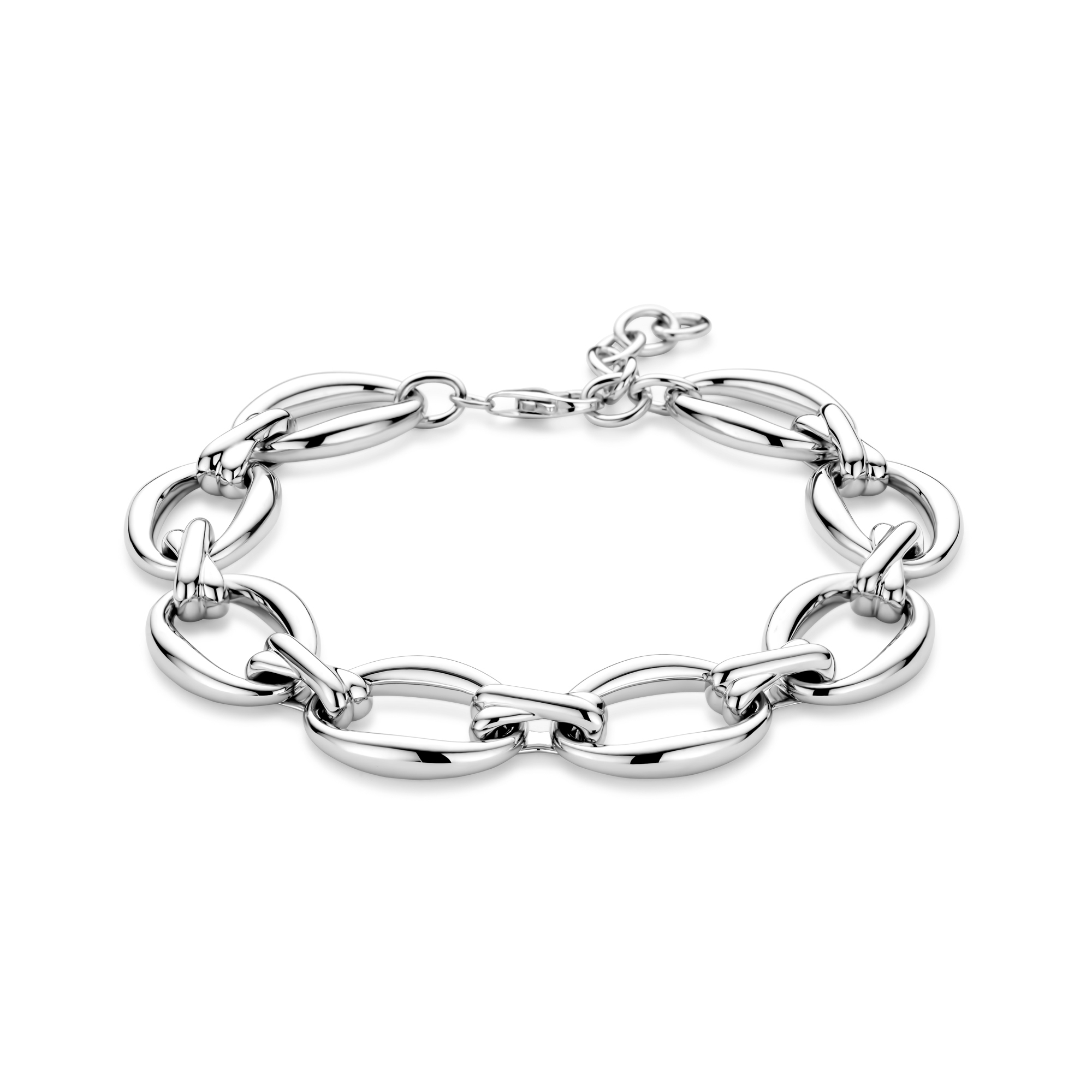 Schakelarmband van sterling zilver - B1031