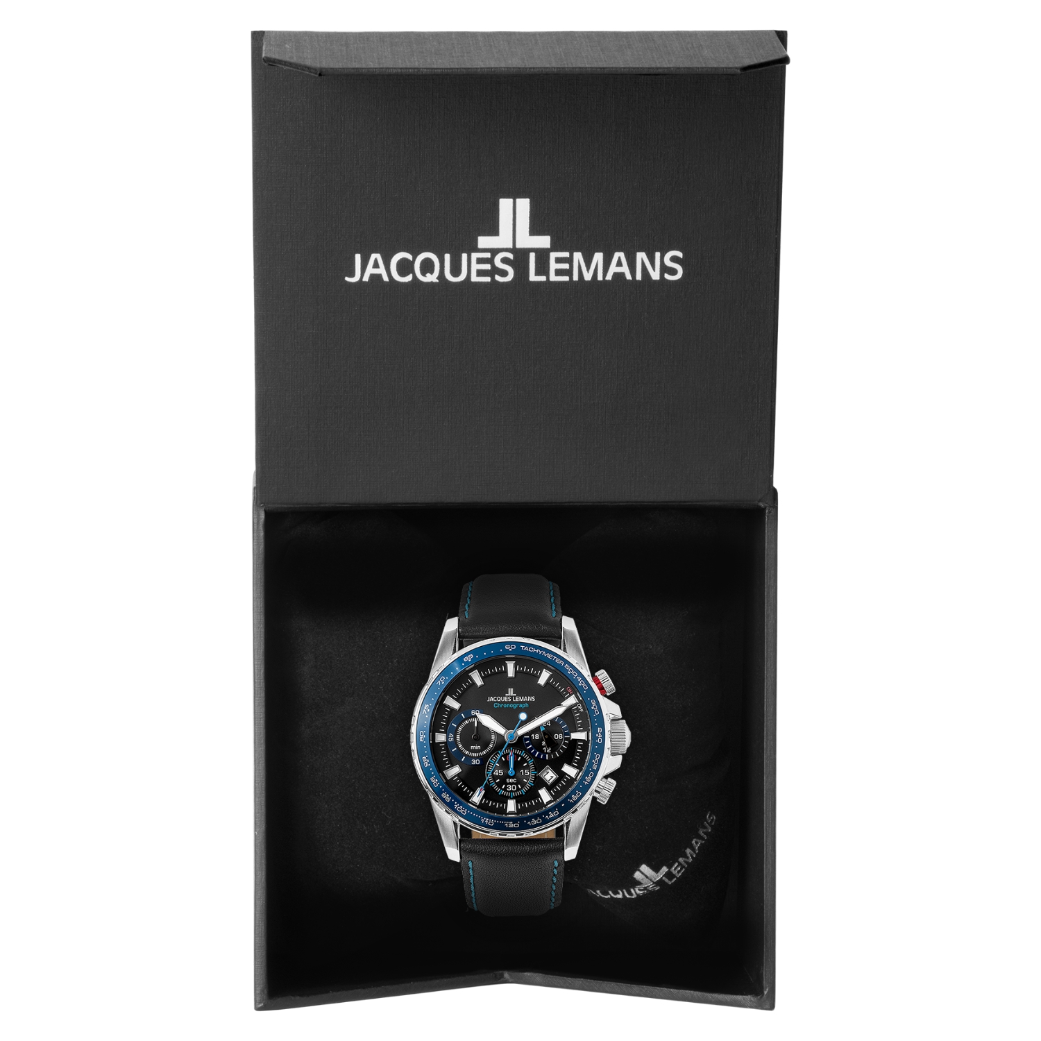 Herenhorloge Liverpool Chronograph Leather Blue - 1-2099B-1