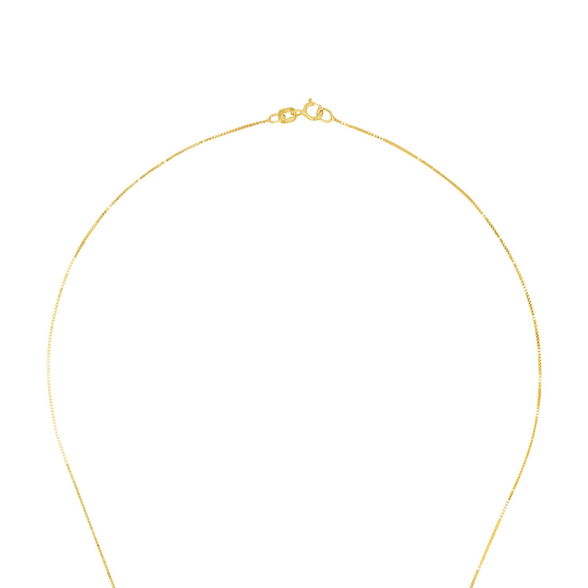 Ketting geelgoud met Hart hanger en zirkonia - 2020124