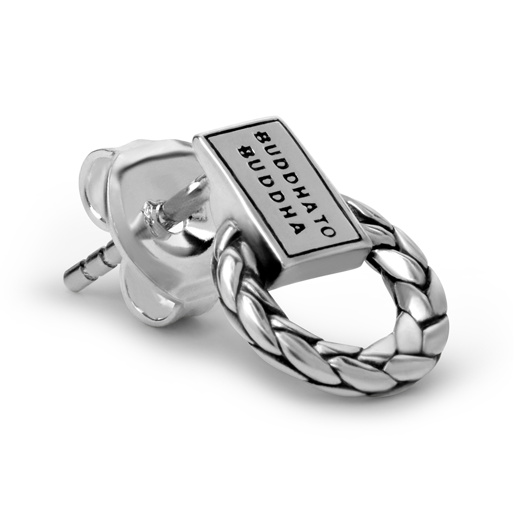 Oorknop George enkel stuk van sterling zilver 413