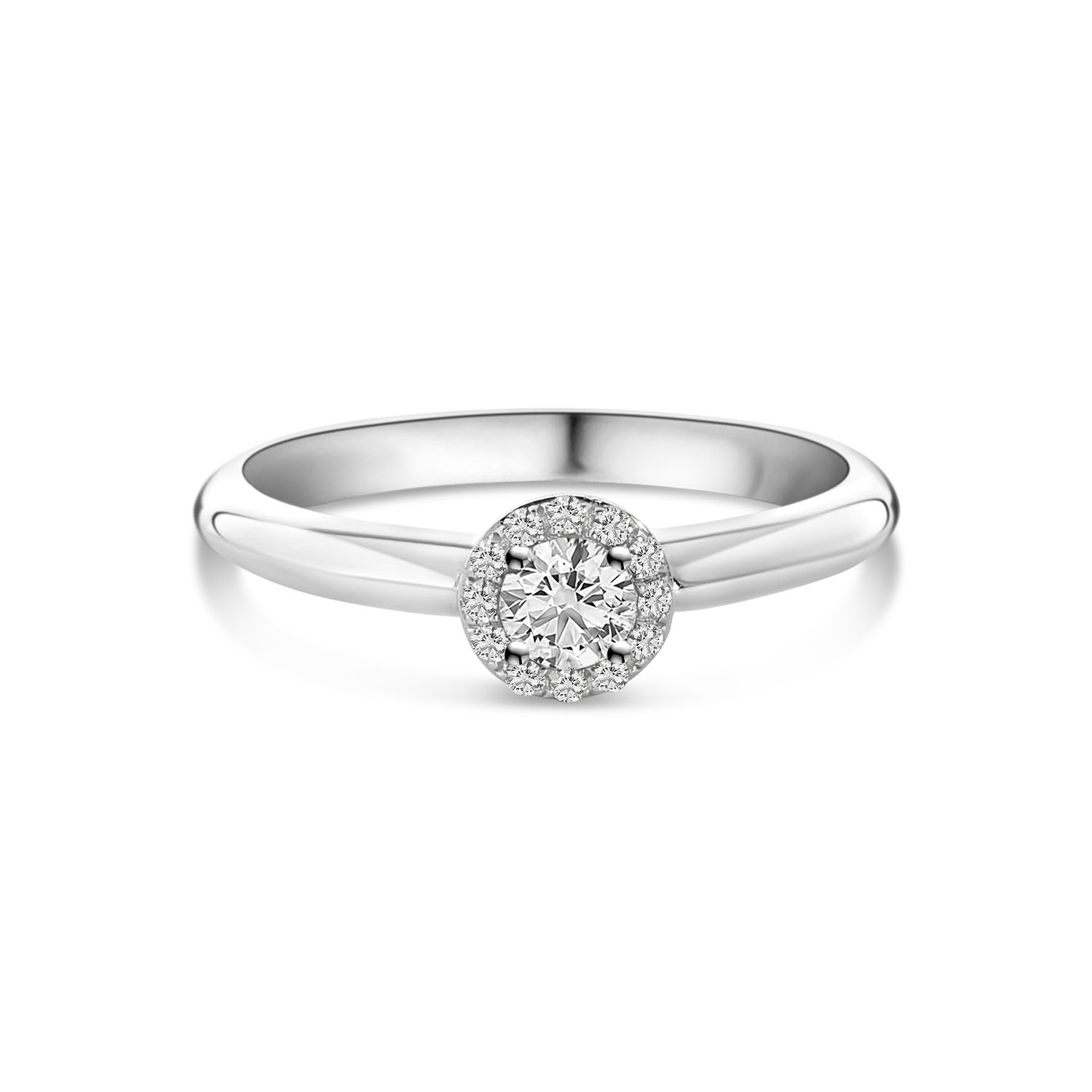 Witgouden ring met diamant R480-RR230157ADI-W