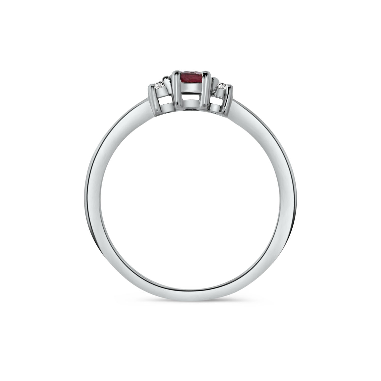 Ring met Tourmalijn en Lab Grown Diamant - SET649-R