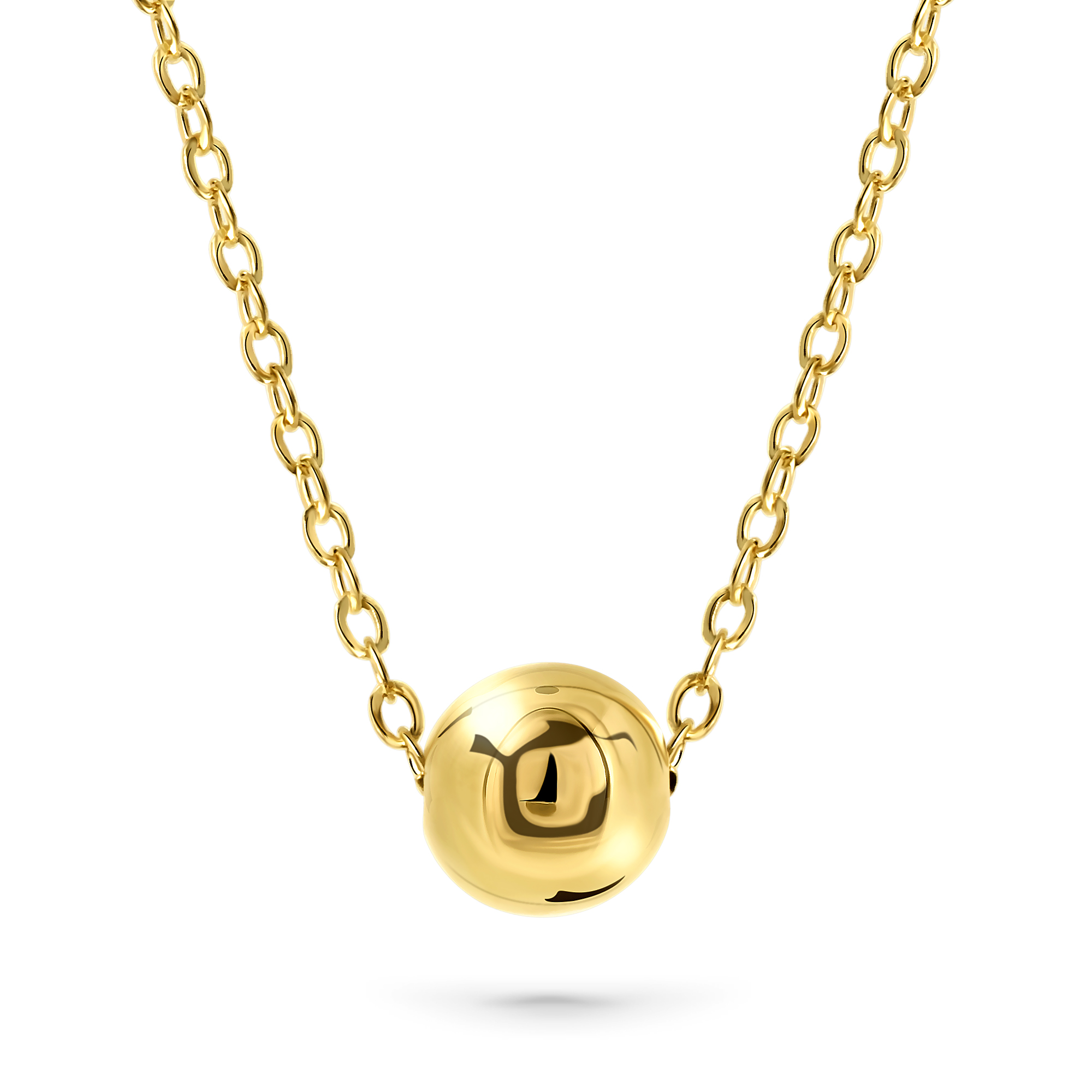Geelgoud collier CABLE14N-0971-Y