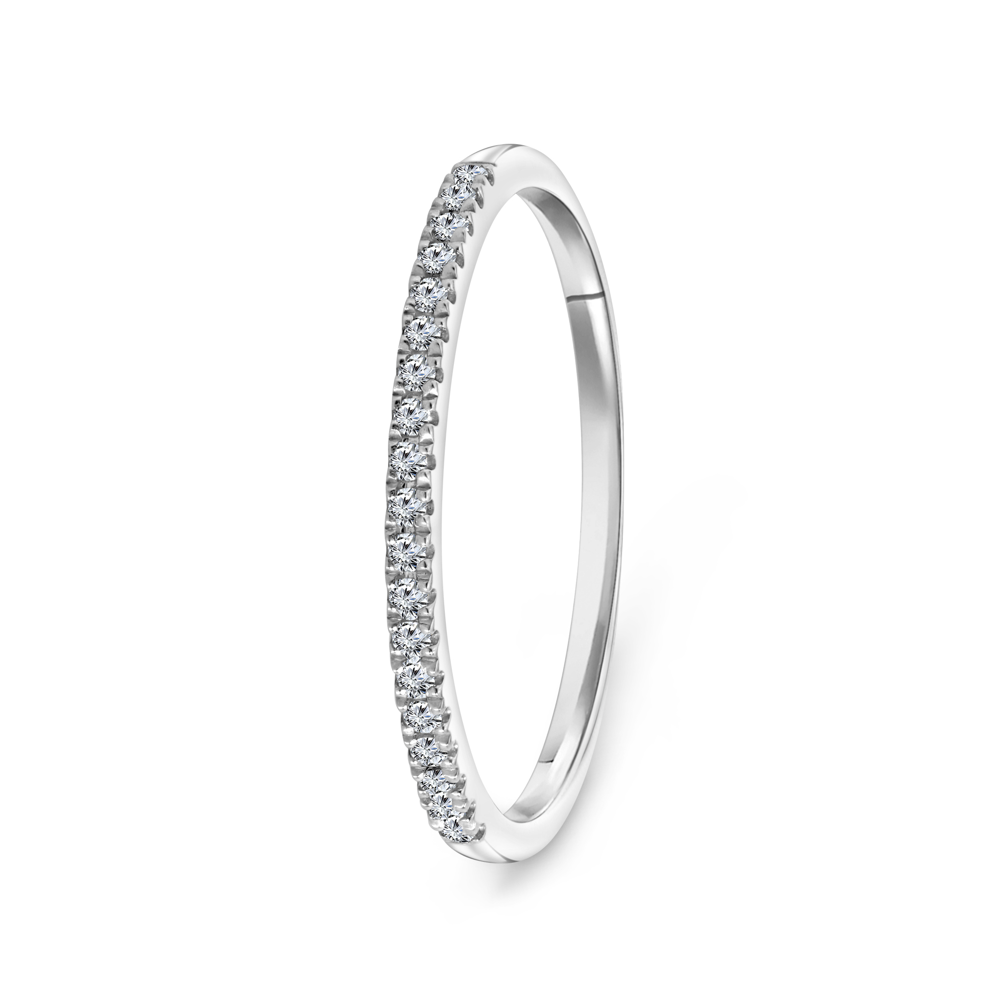Witgouden ring met diamant 73961R001