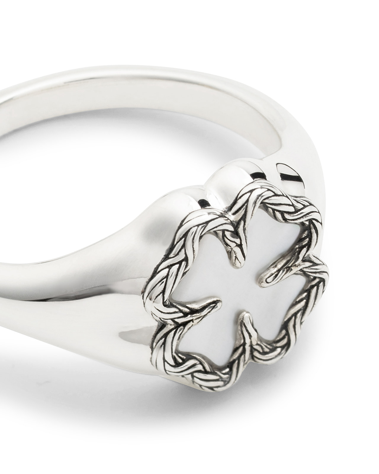 Ring Katja Clover Mother of Pearl Silver - 178