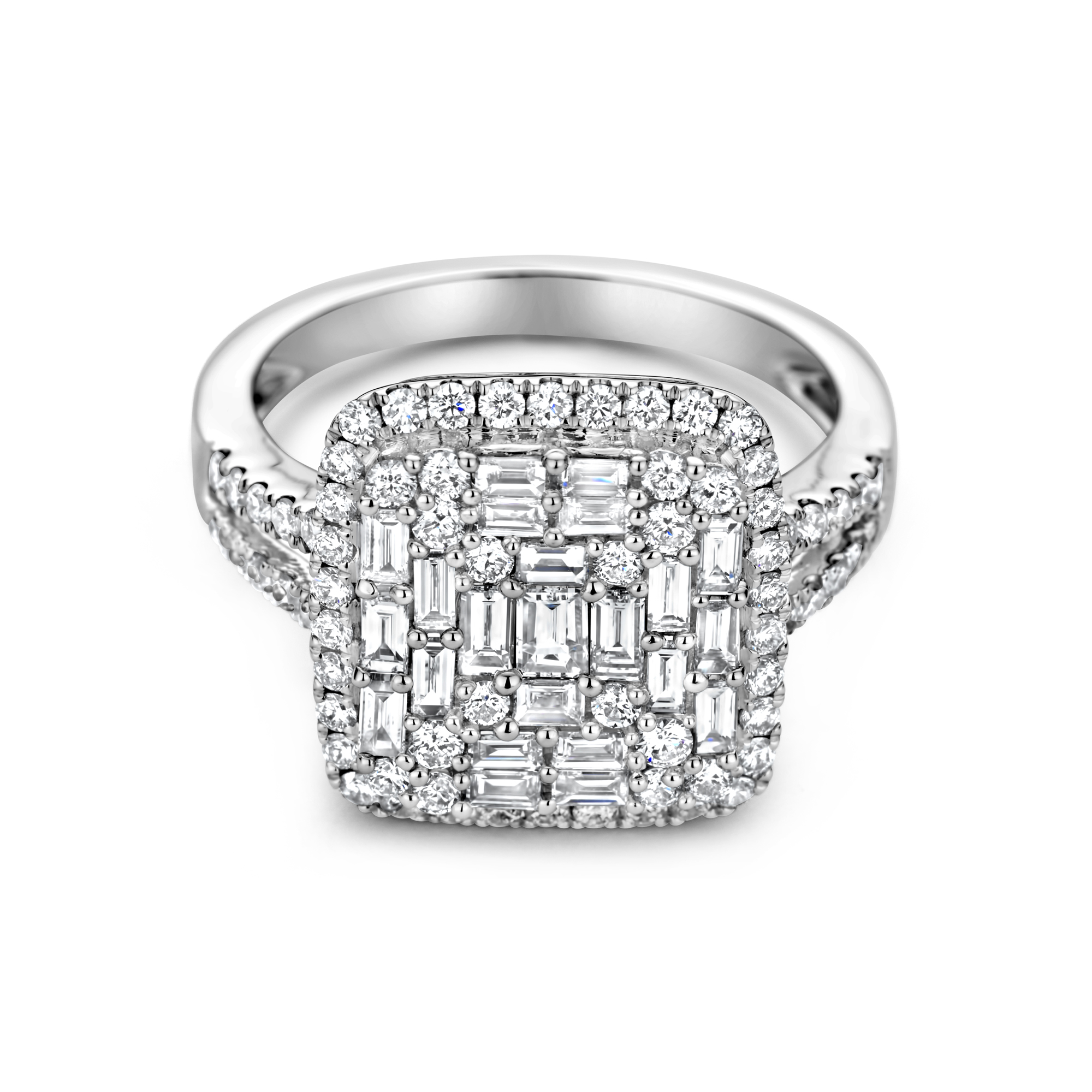 Witgouden ring met diamant 42384848