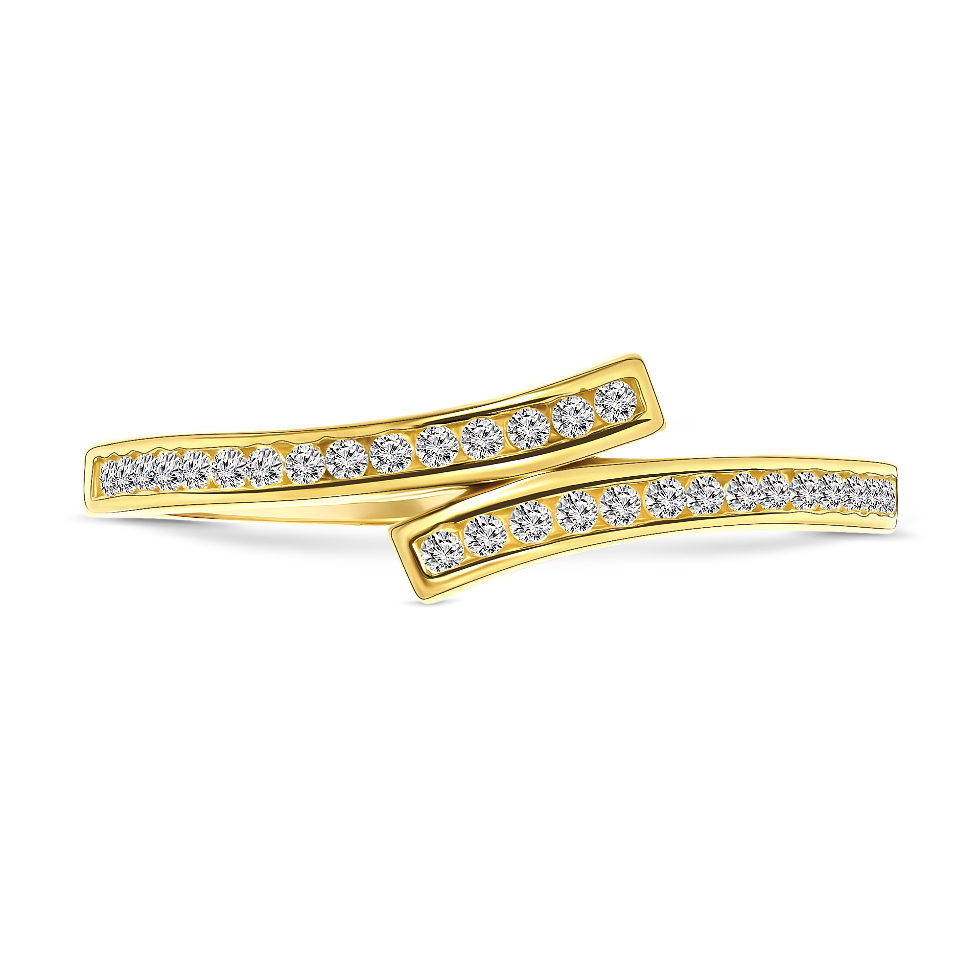 Gouden ring met zirkonia