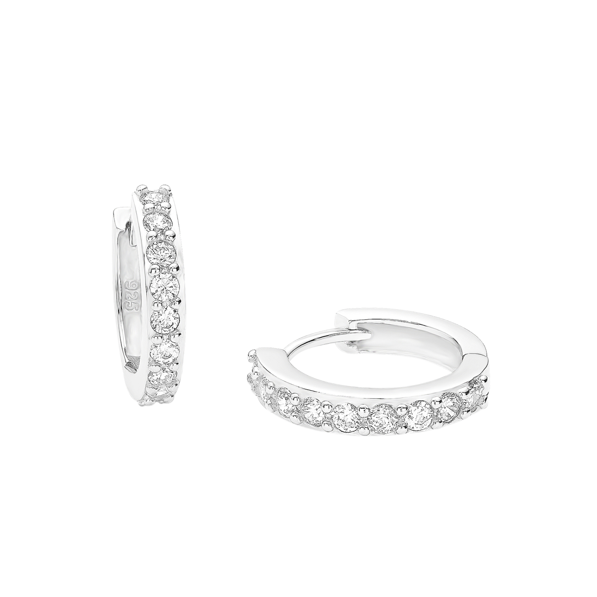 Oorringen van sterling zilver met zirkonia 9059249