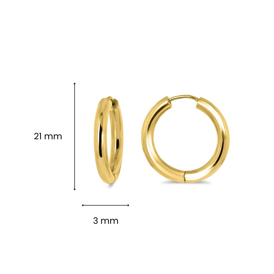 Gouden oorsieraden X3TH0003-15-II