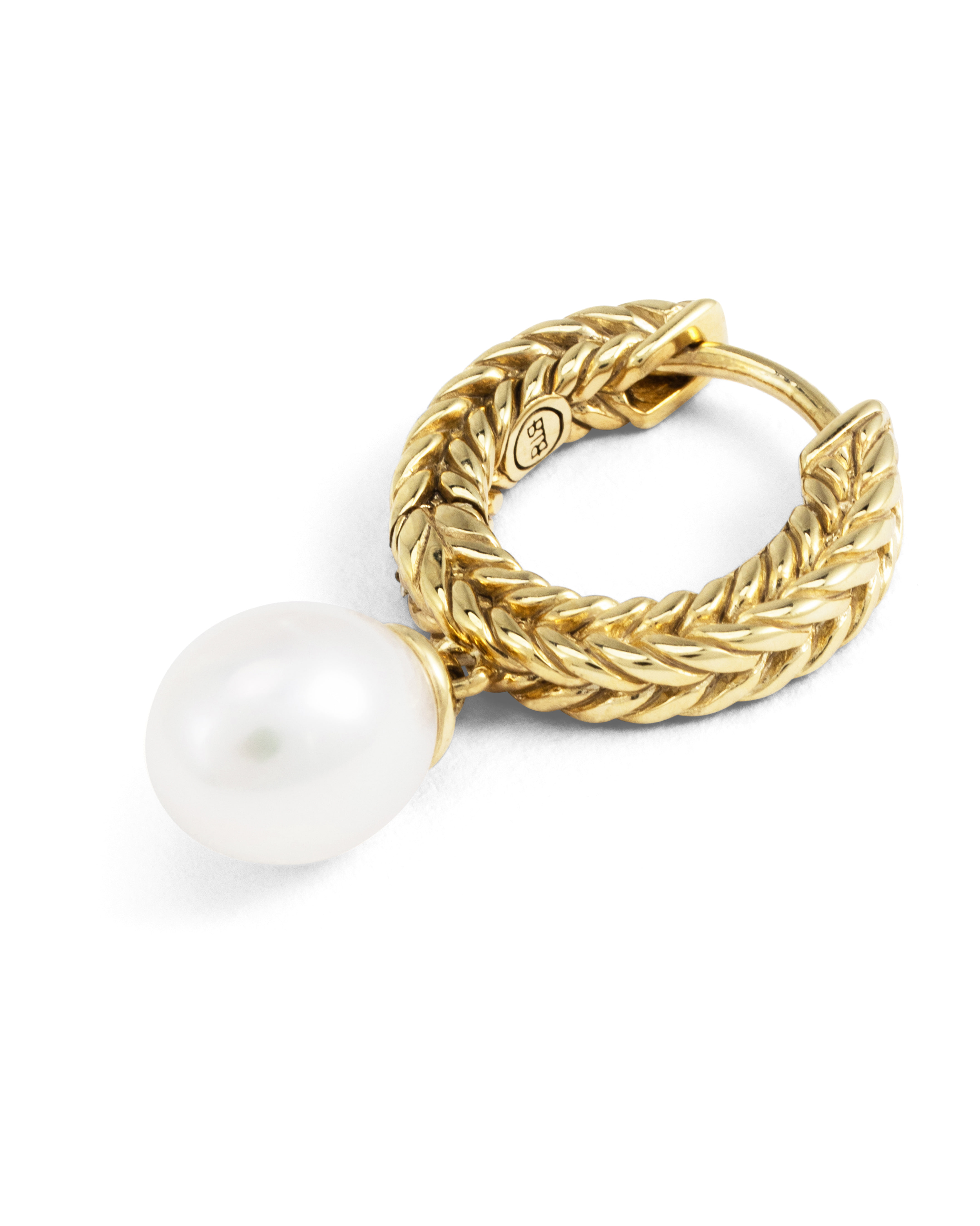Oorringen Barbara Pearl Gold Plated - 409GV