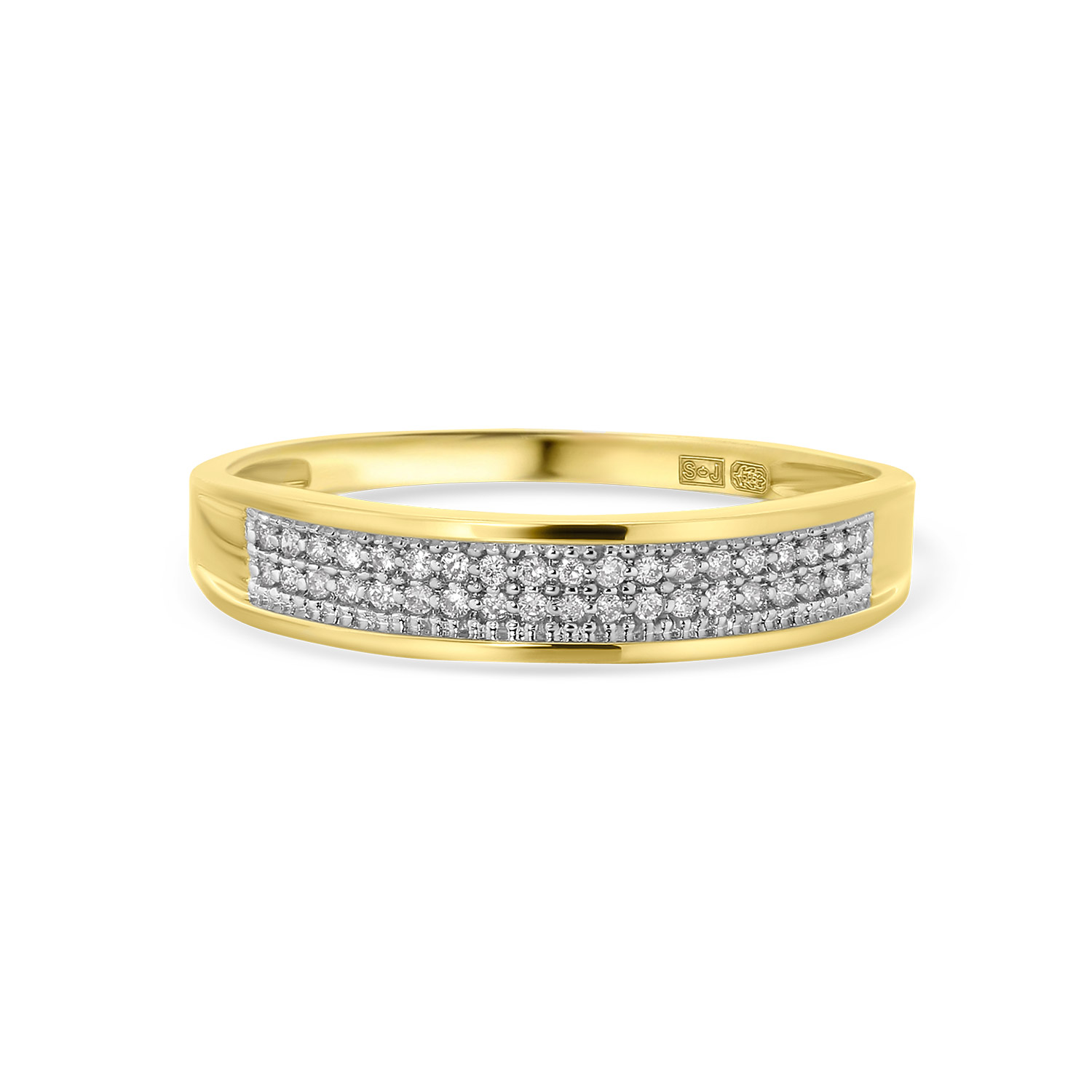 Geelgouden ring met diamanten R138-RG50418-Y