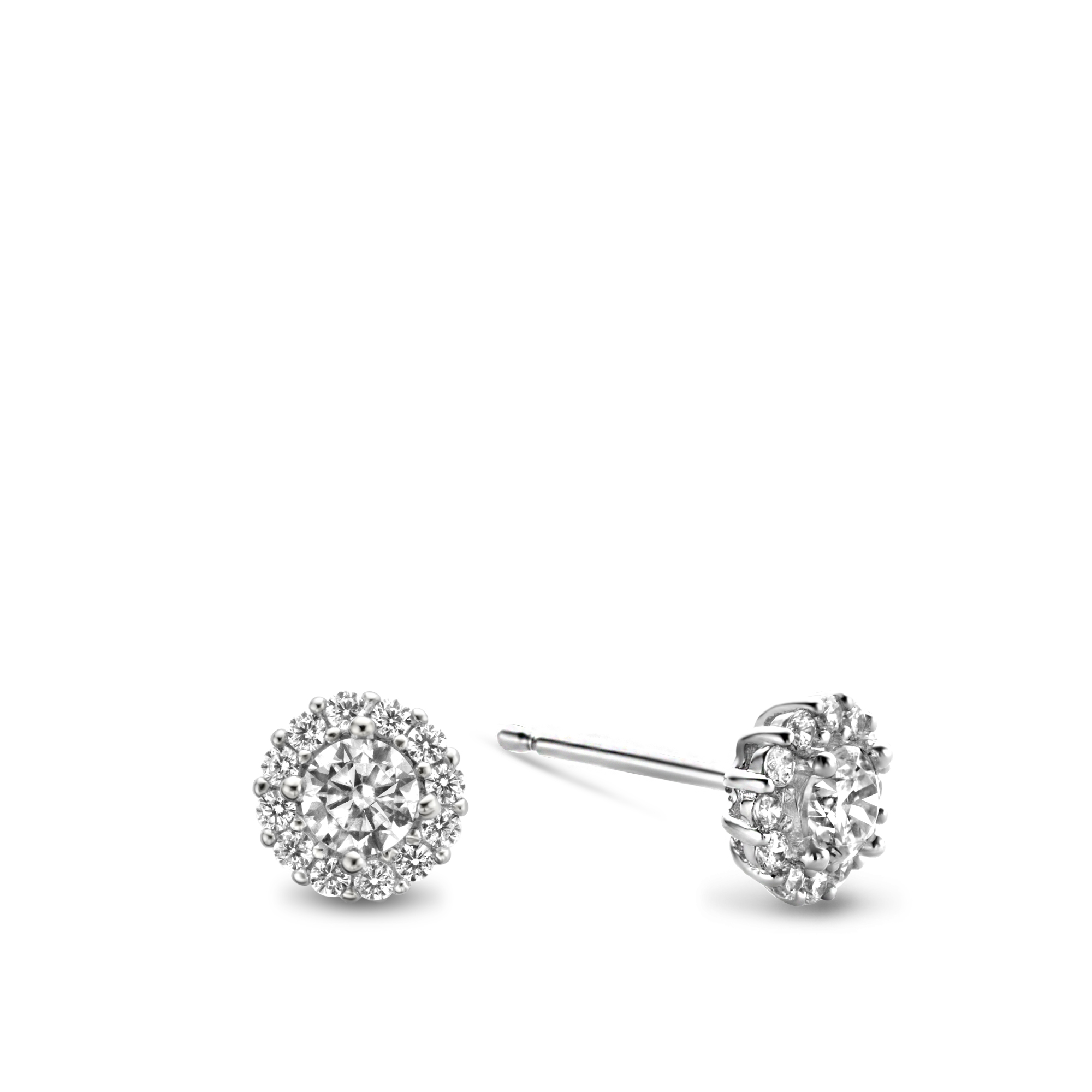 Oorknoppen sterling zilver met zirkonia - HD002E