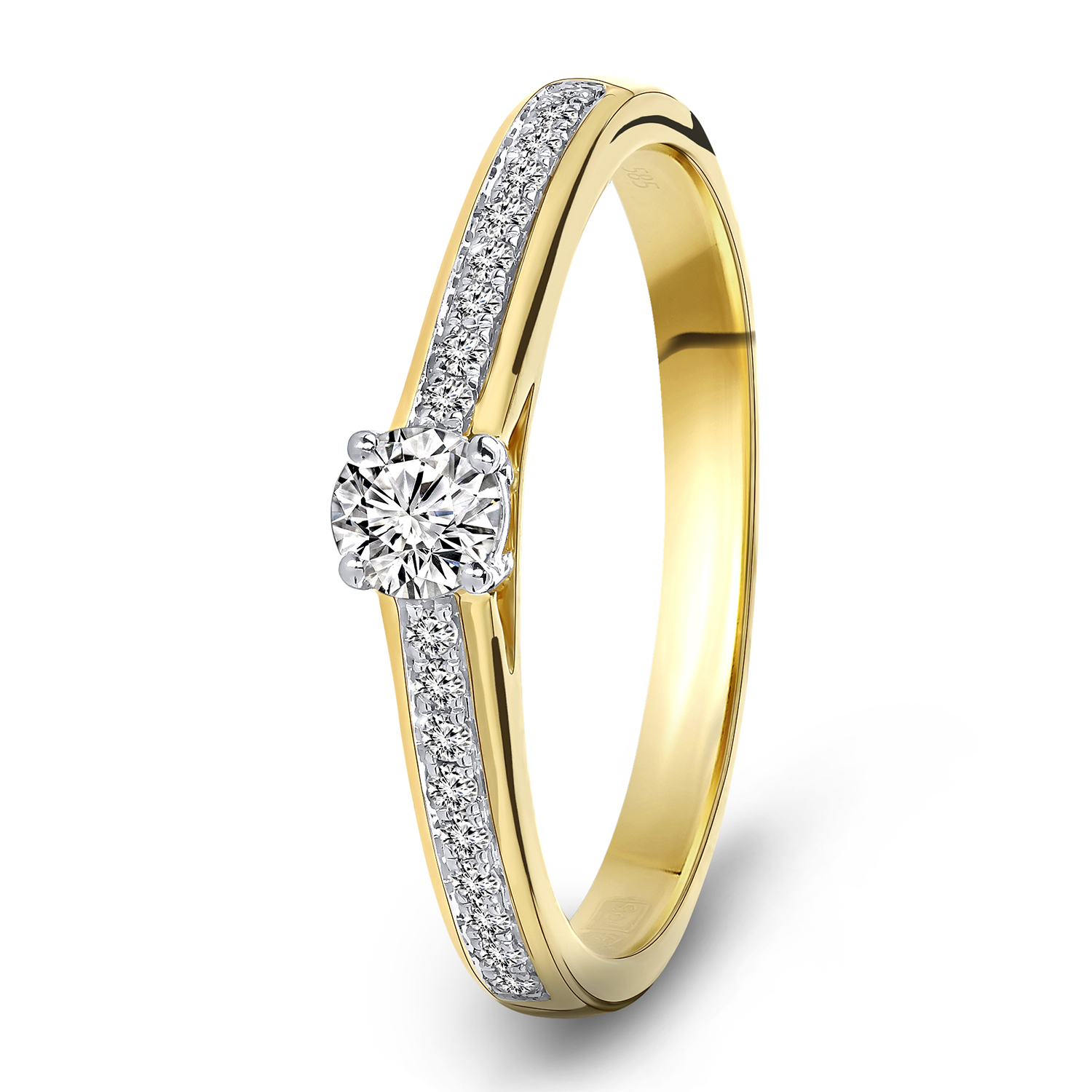 Geelgouden diamant ring 198XA3248QQQDRY
