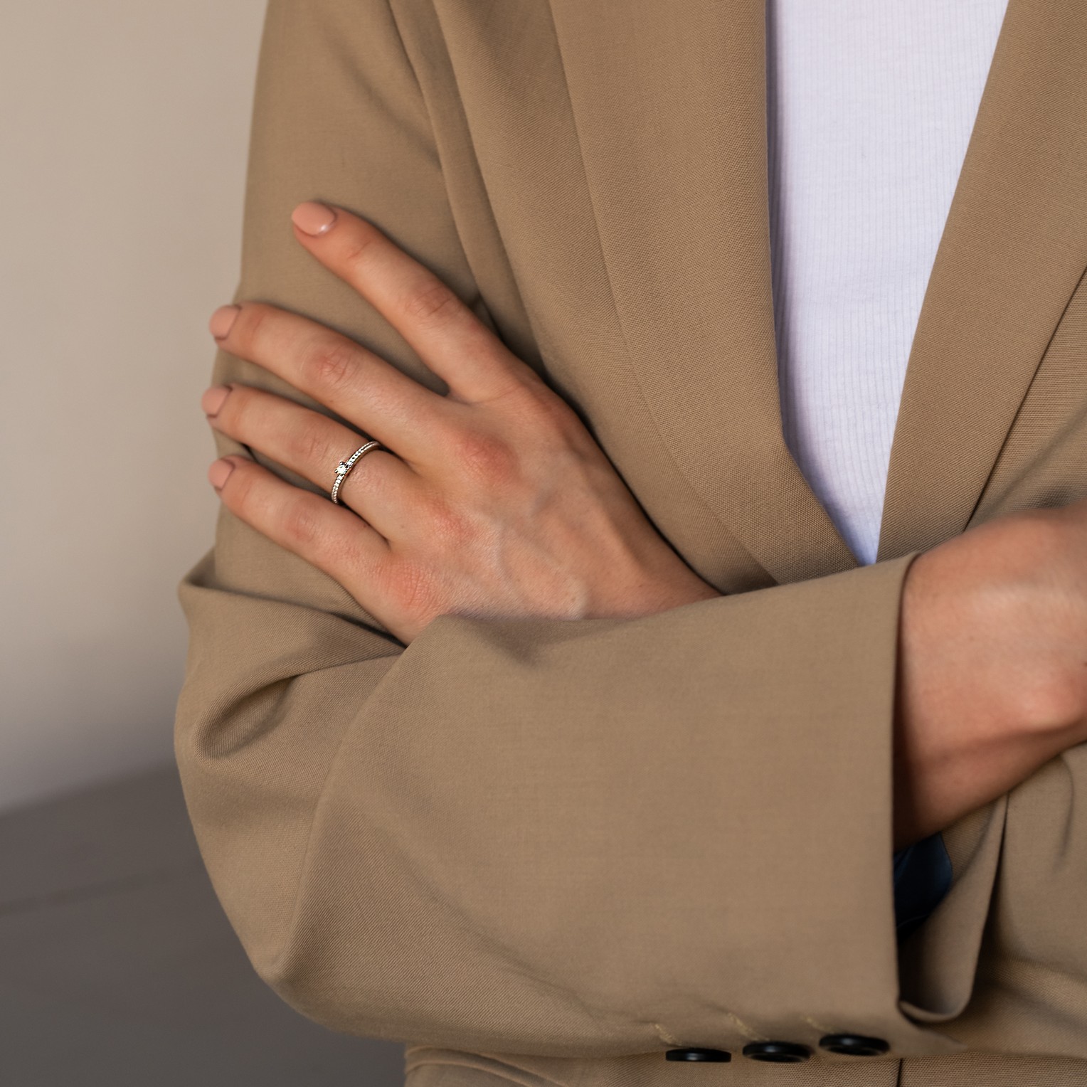 Ring van sterling zilver met zirkonia 12109ZI