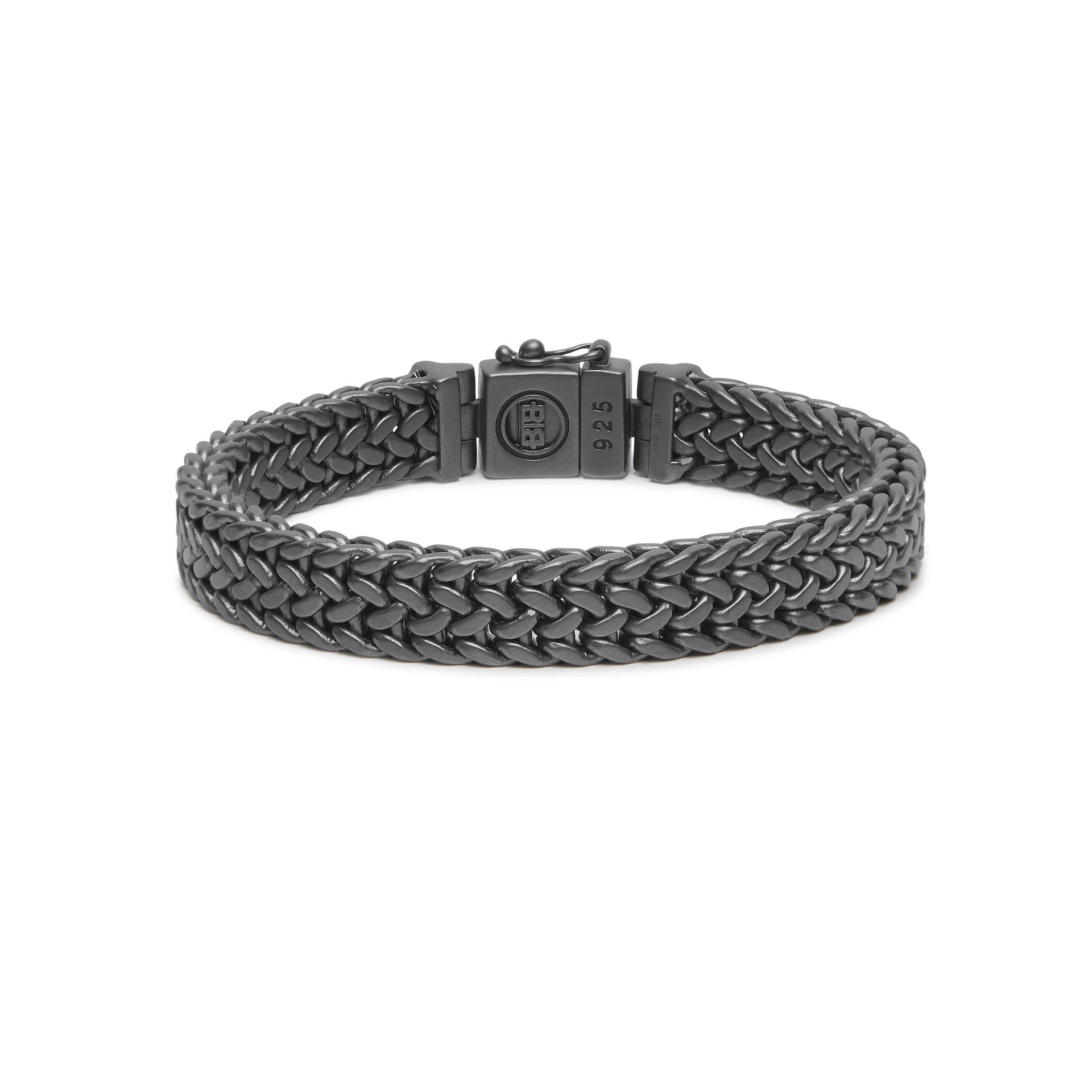 Armband Julius zwart Rhodium van sterling zilver 192BRS
