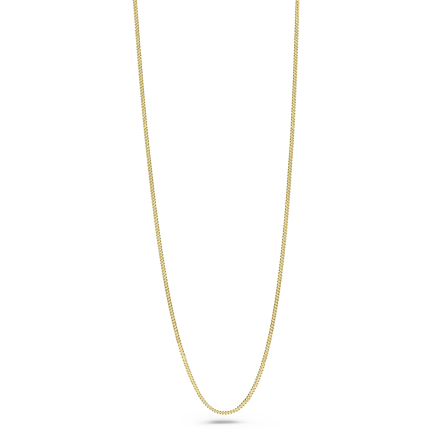 Geelgouden schakelketting gourmet C094-CURB-42-0.8-Y