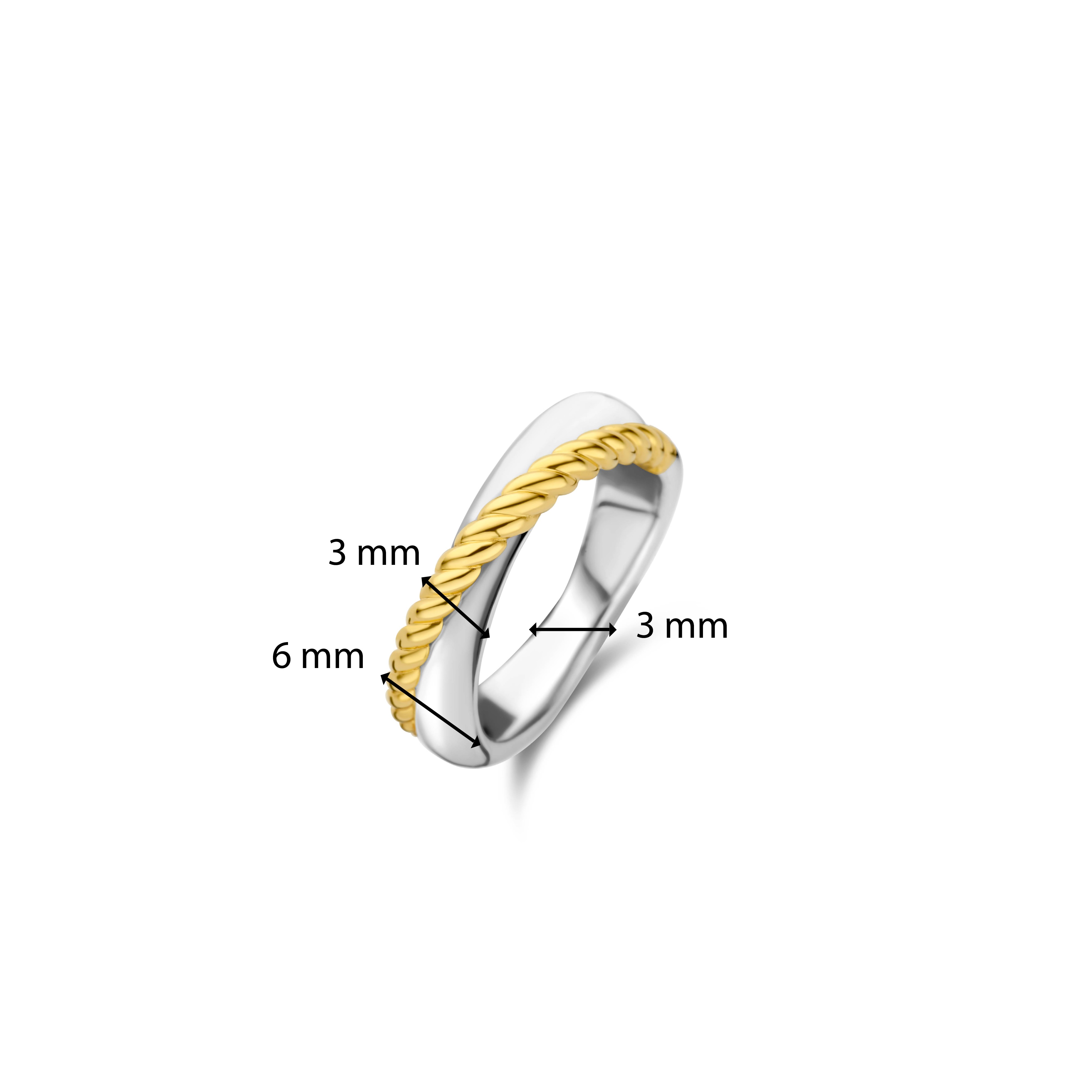 Ring van gold plated sterling zilver 12294MW