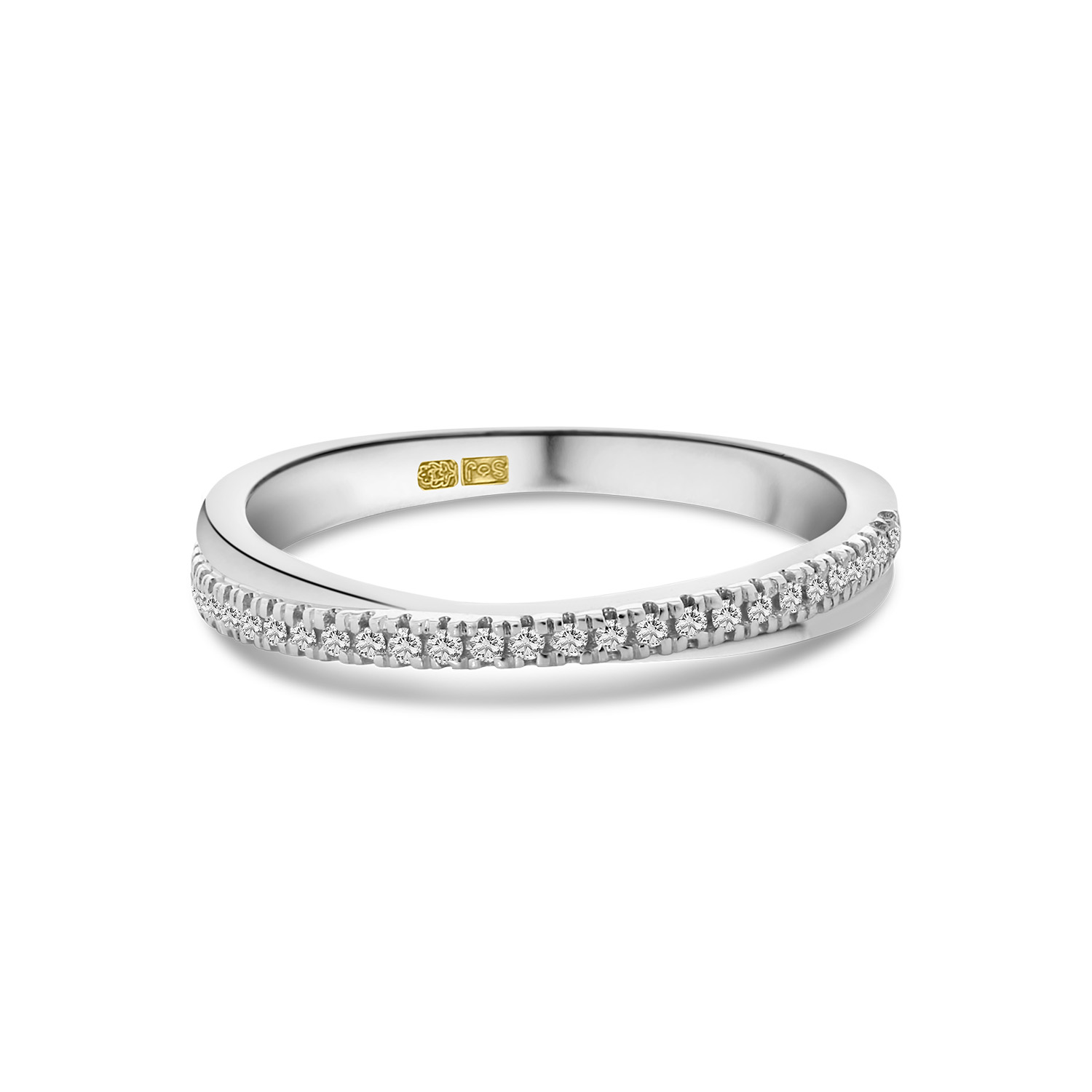 Witgouden ring met diamanten R404-RG47538-W