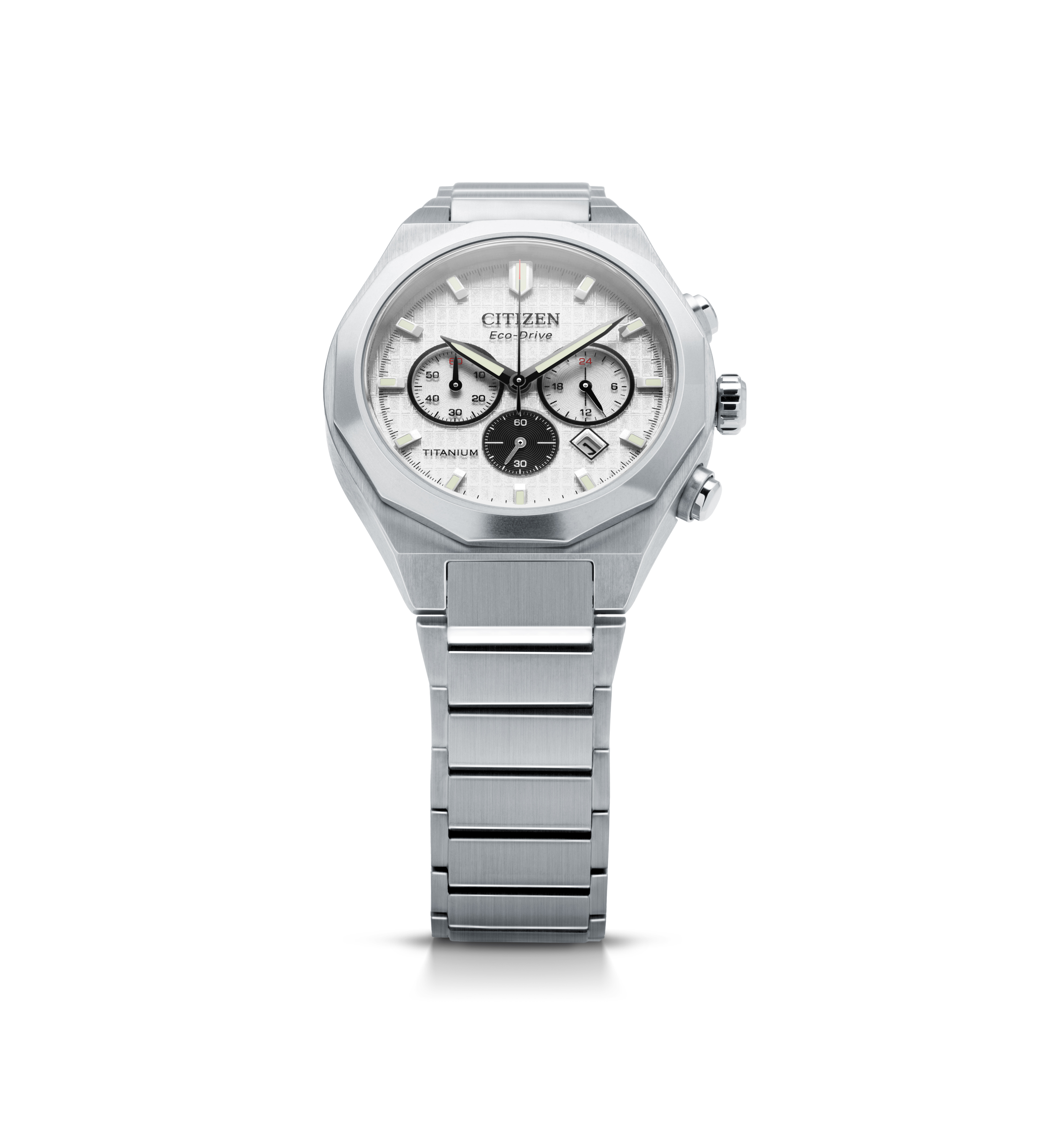 Herenhorloge Super Titanium Zenshin Senkei Wit - CA4690-51A Herenhorloge Super Titanium Zenshin Senkei Wit - CA4690-51A