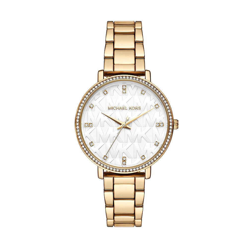 Pyper Goudkleurig Metaallegering Horloge met Drie Wijzers