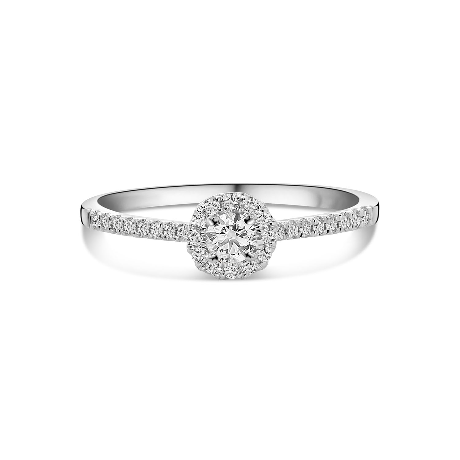 Witgouden ring entourage lab grown diamanten R159-1089909006499-LG-W