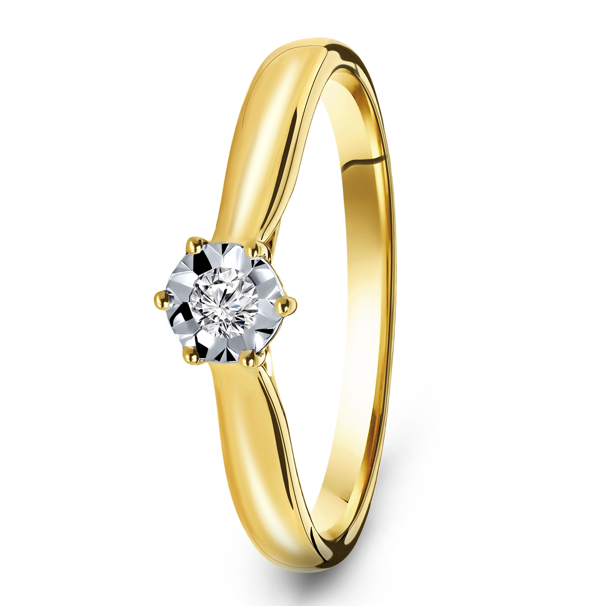Geelgouden diamant ring SOL-Y611-010-G2
