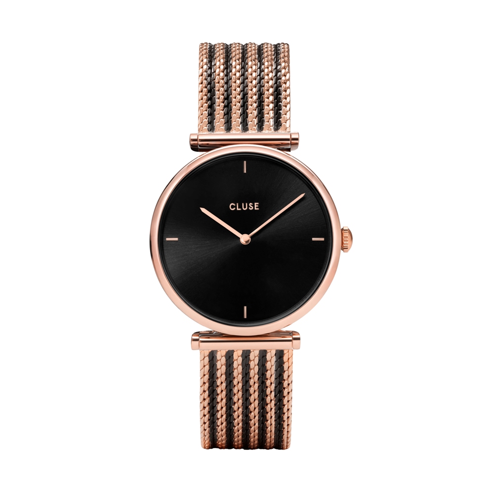 Triomphe Mesh Bicolour Rose Gold Black/Black