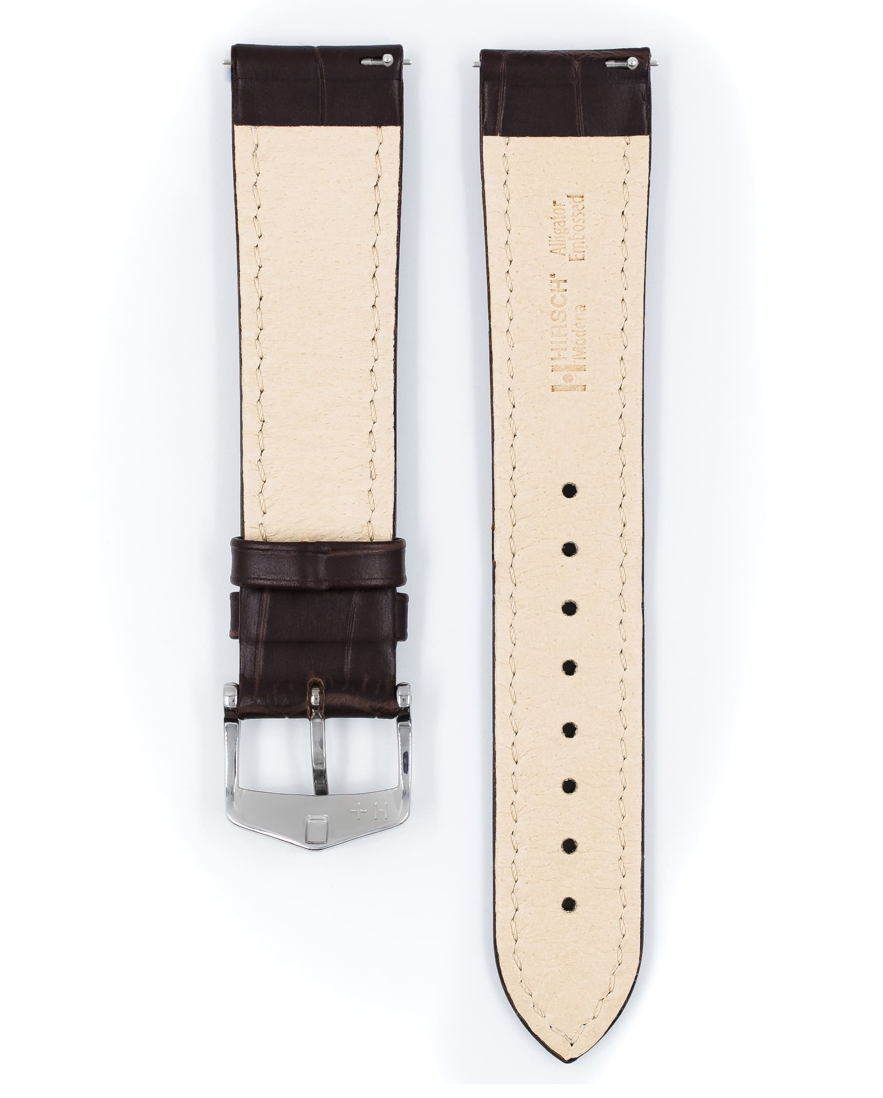 Horlogeband Modena L van leer 22 cm 10302810-2