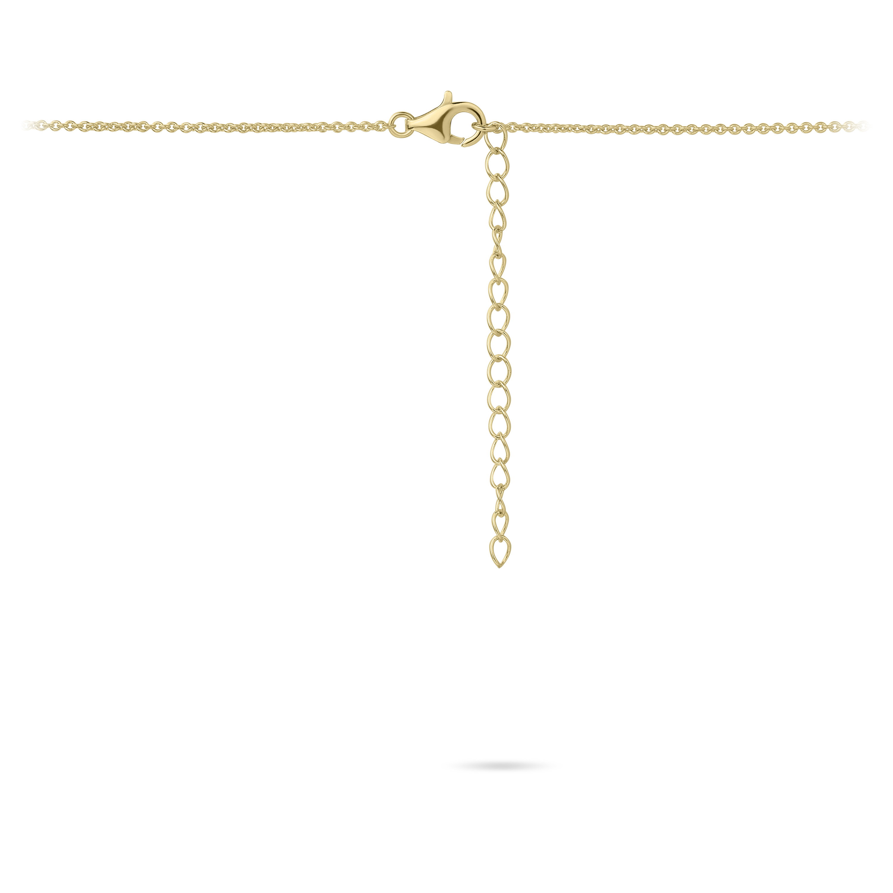 Ketting Hart gold plated  met zirkonia - S1006Y