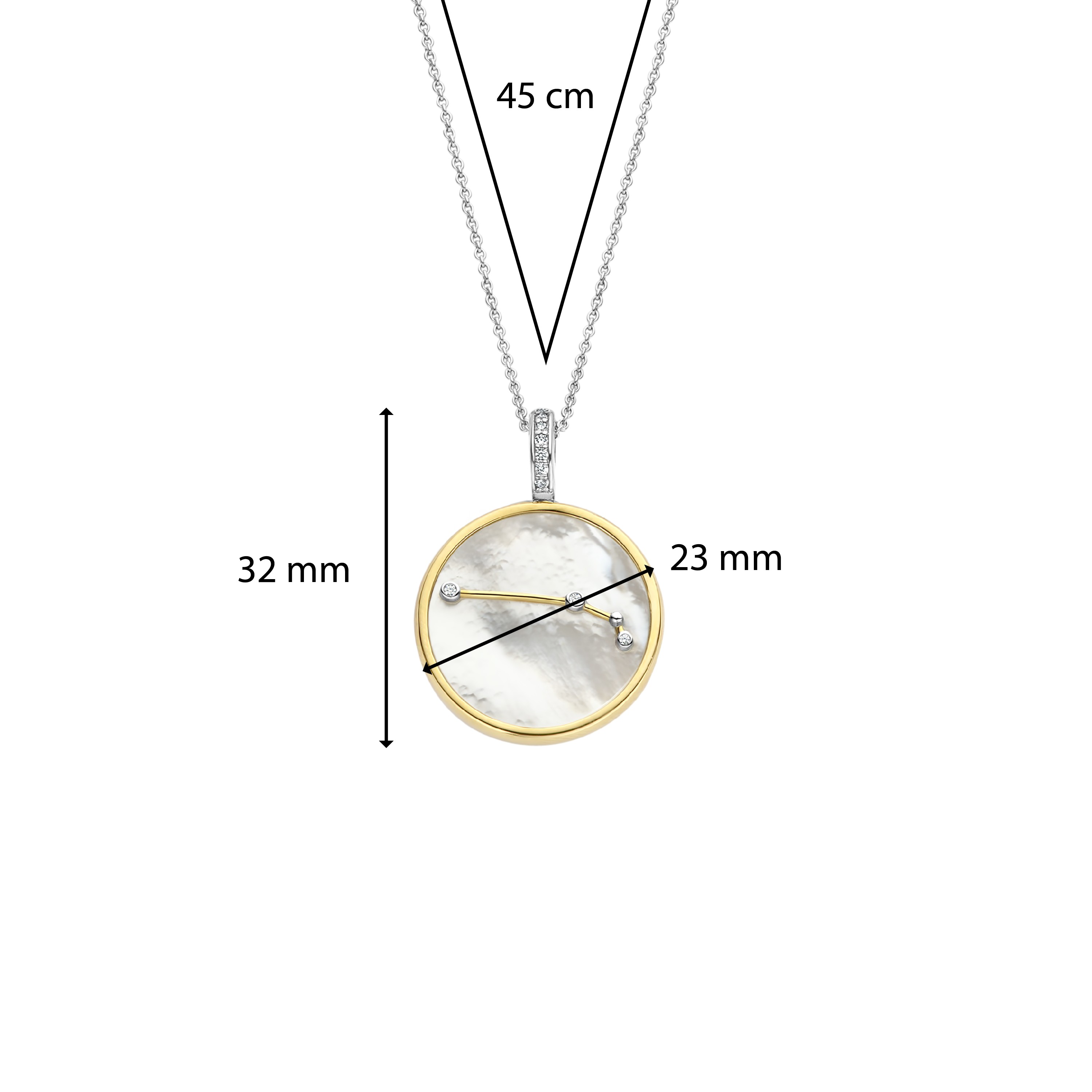 Ketting met Ram sterrenbeeld hanger 6826AR