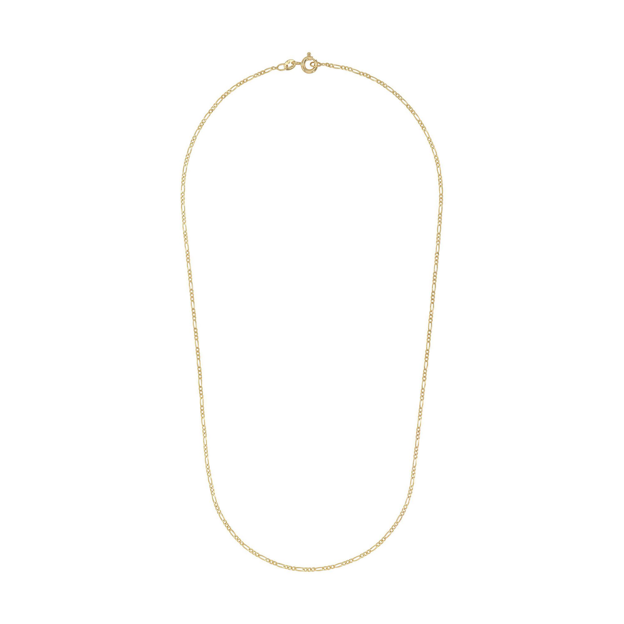 Geelgouden ketting met Figaro schakel - 2100320