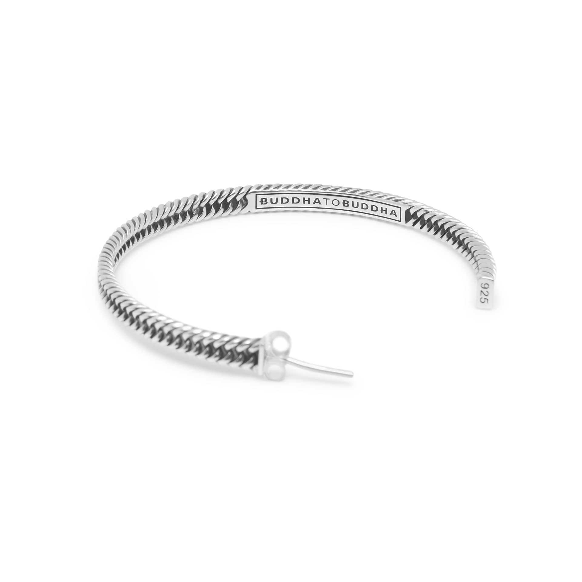 Oorbellen Chain Hoop van sterling zilver 445
