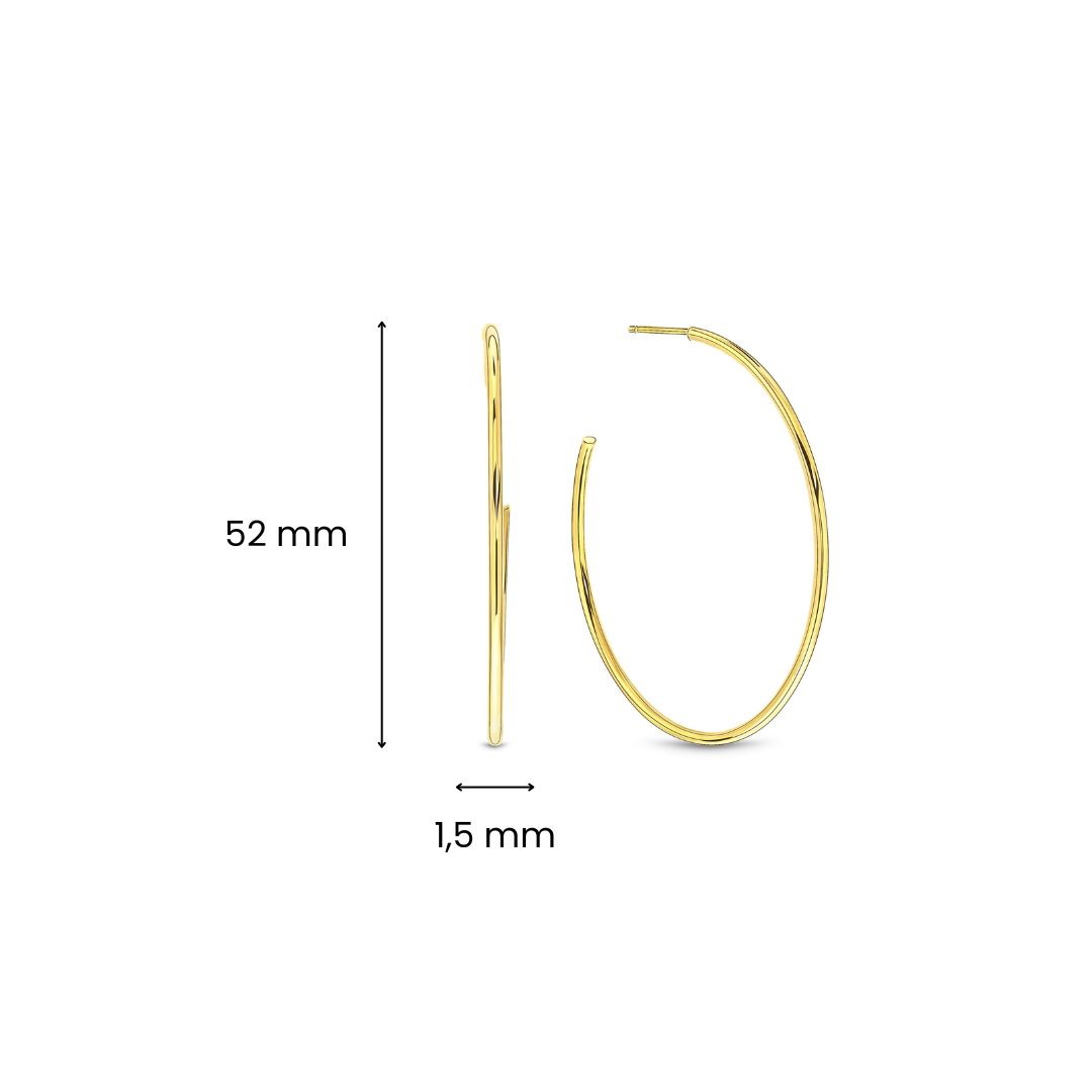 Geelgouden oorringen E122-XXTE11526-Y