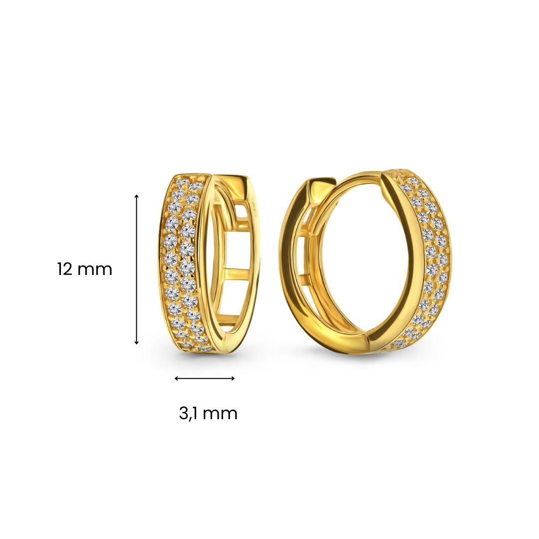 Geelgouden oorringen E122-VX9-VX9ZH0002-Y