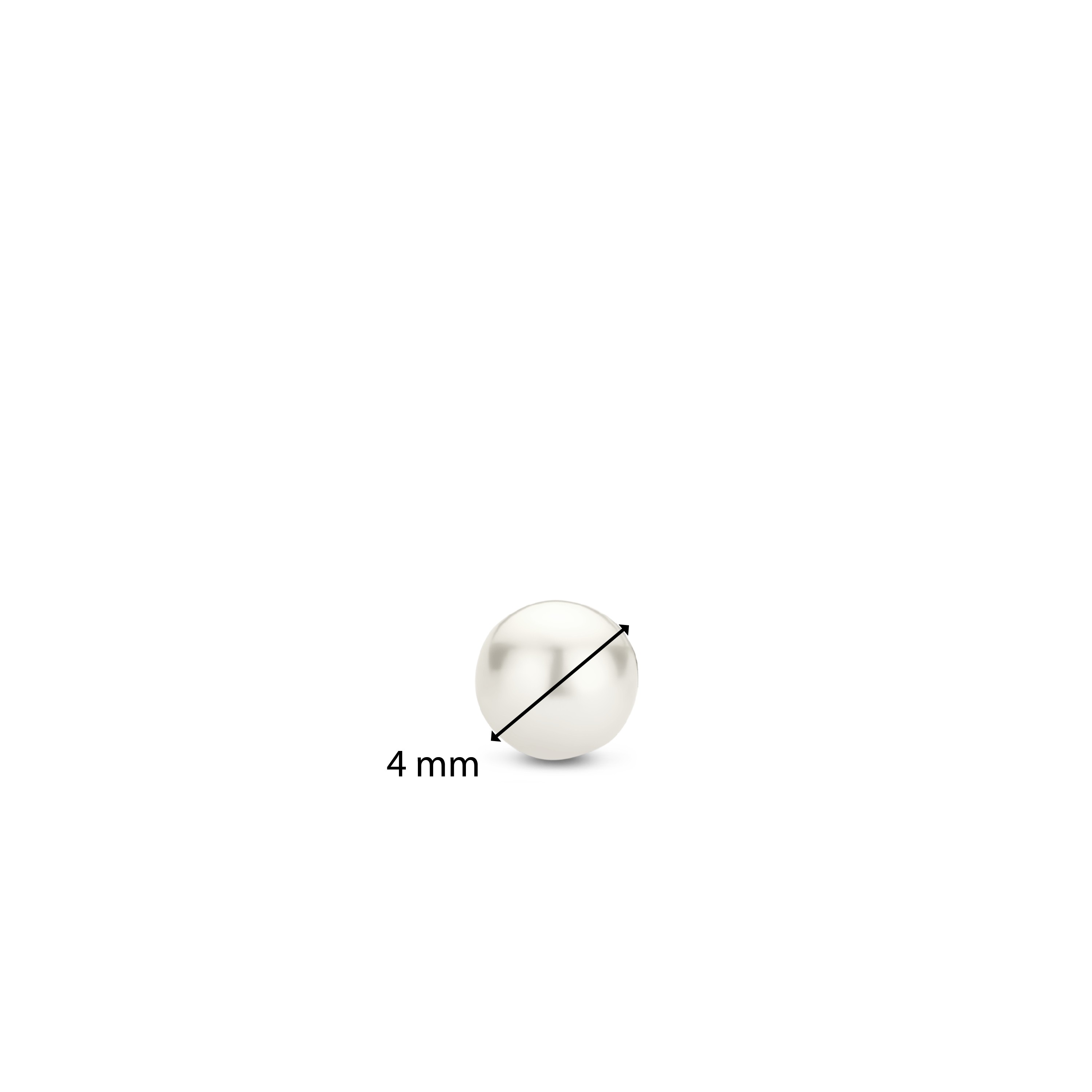 Oorknoppen van sterling zilver met parel 7940PW