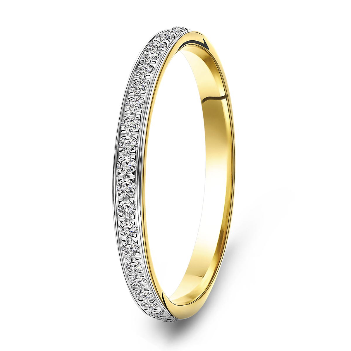 Geelgouden ring met diamant 54562R001